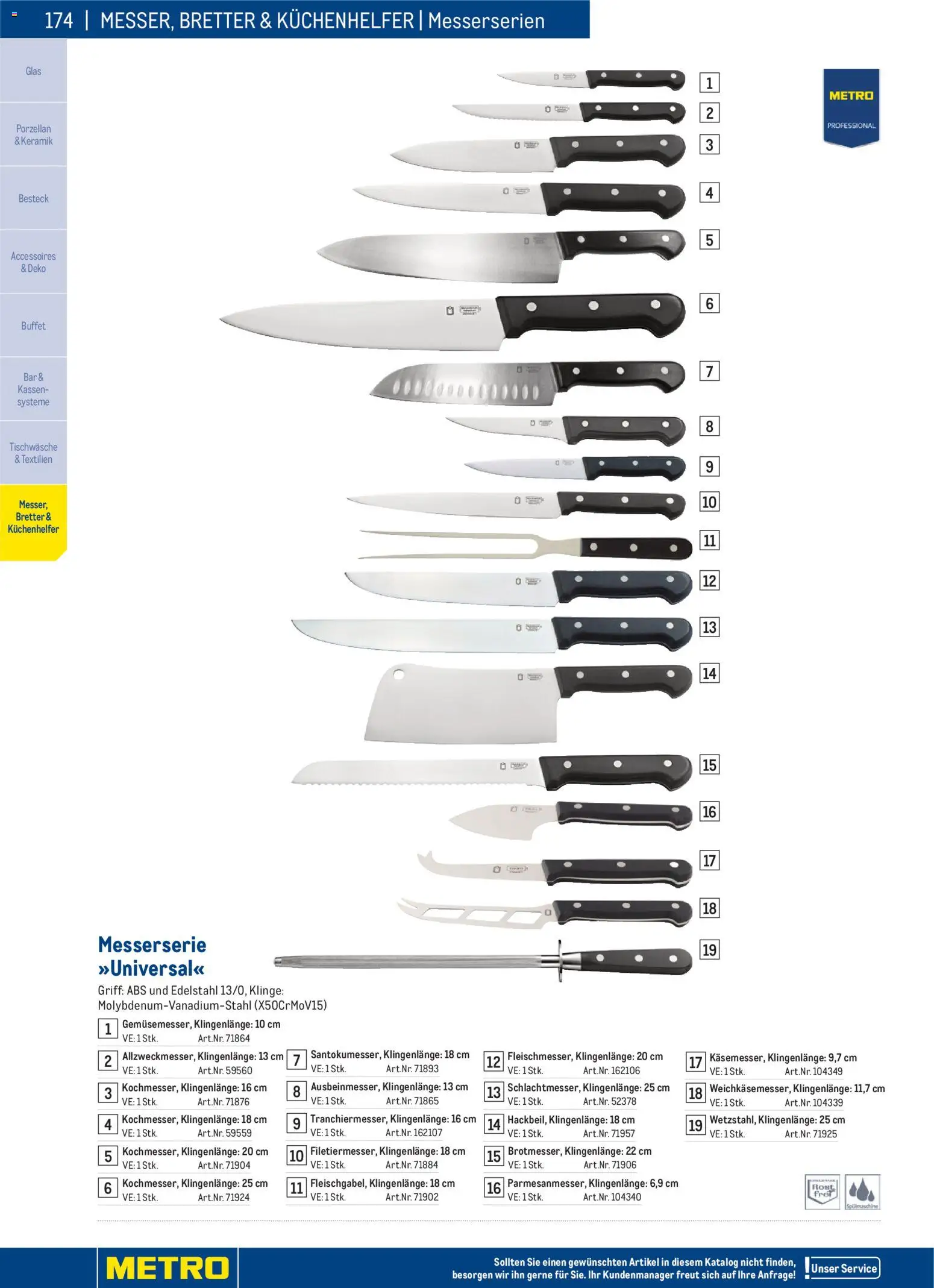 Metro angebote Gastro Non-Food Katalog gültig ab 01.01.2026 | Seite: 174