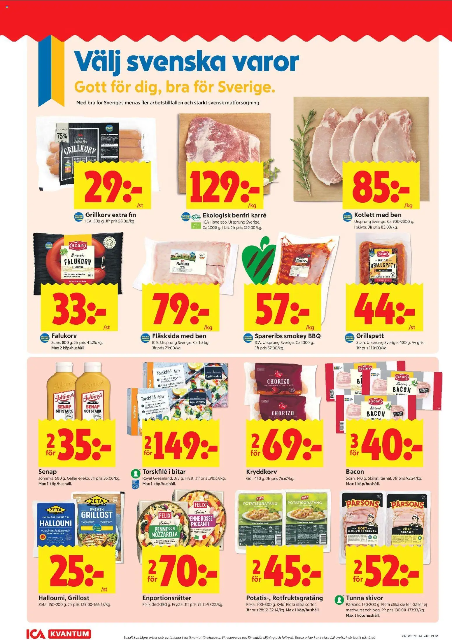 ICA Kvantum reklamblad aktuell från 29/06/2026 | Sida: 4