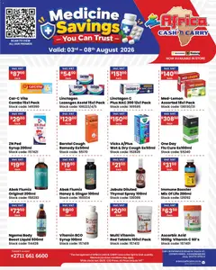Africa Cash & Carry specials catalogue – valid from 03/08/2026
