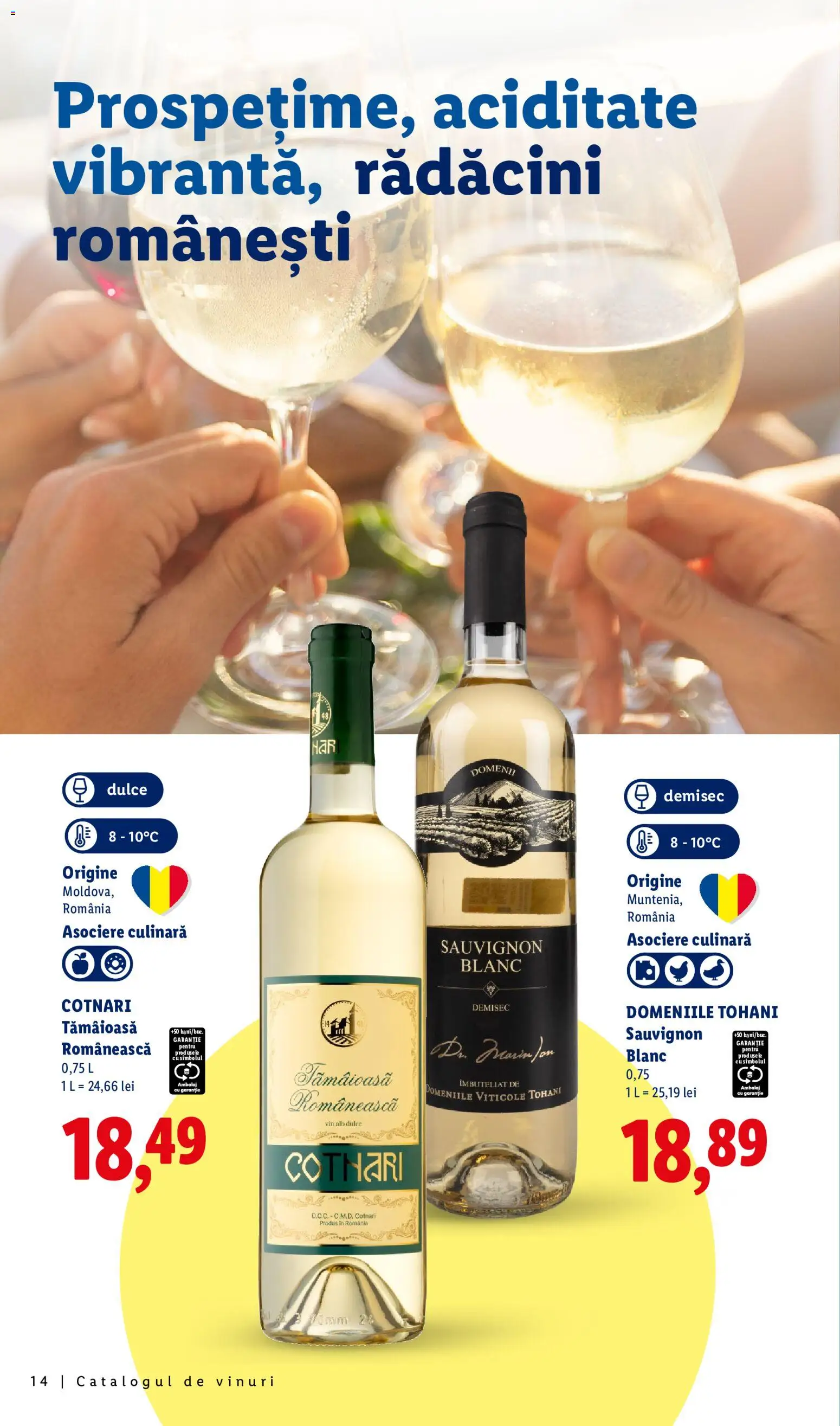 Noul catalog Lidl – valabil de la 28.09.2026 | Pagină: 14 | Produse: Vin alb, Vin, Sauvignon