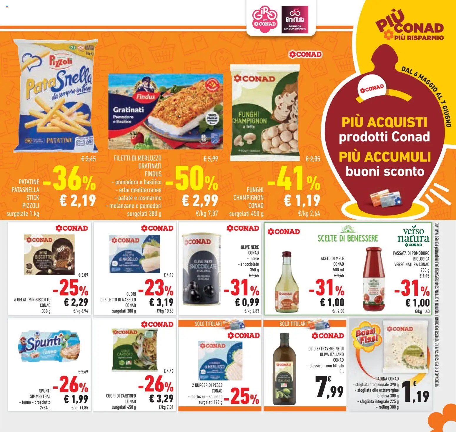 Volantino Conad del 20.05.2026 | Pagina: 29 | Prodotti: Mele, Aceto di mele, Olio, Funghi