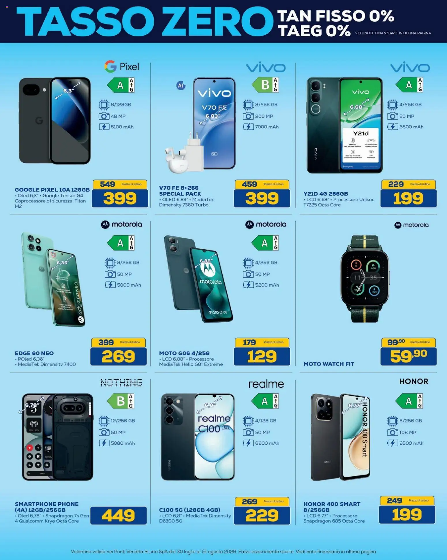 Volantino BRUNO del 30/07/2026 | Pagina: 12 | Prodotti: Smartphone