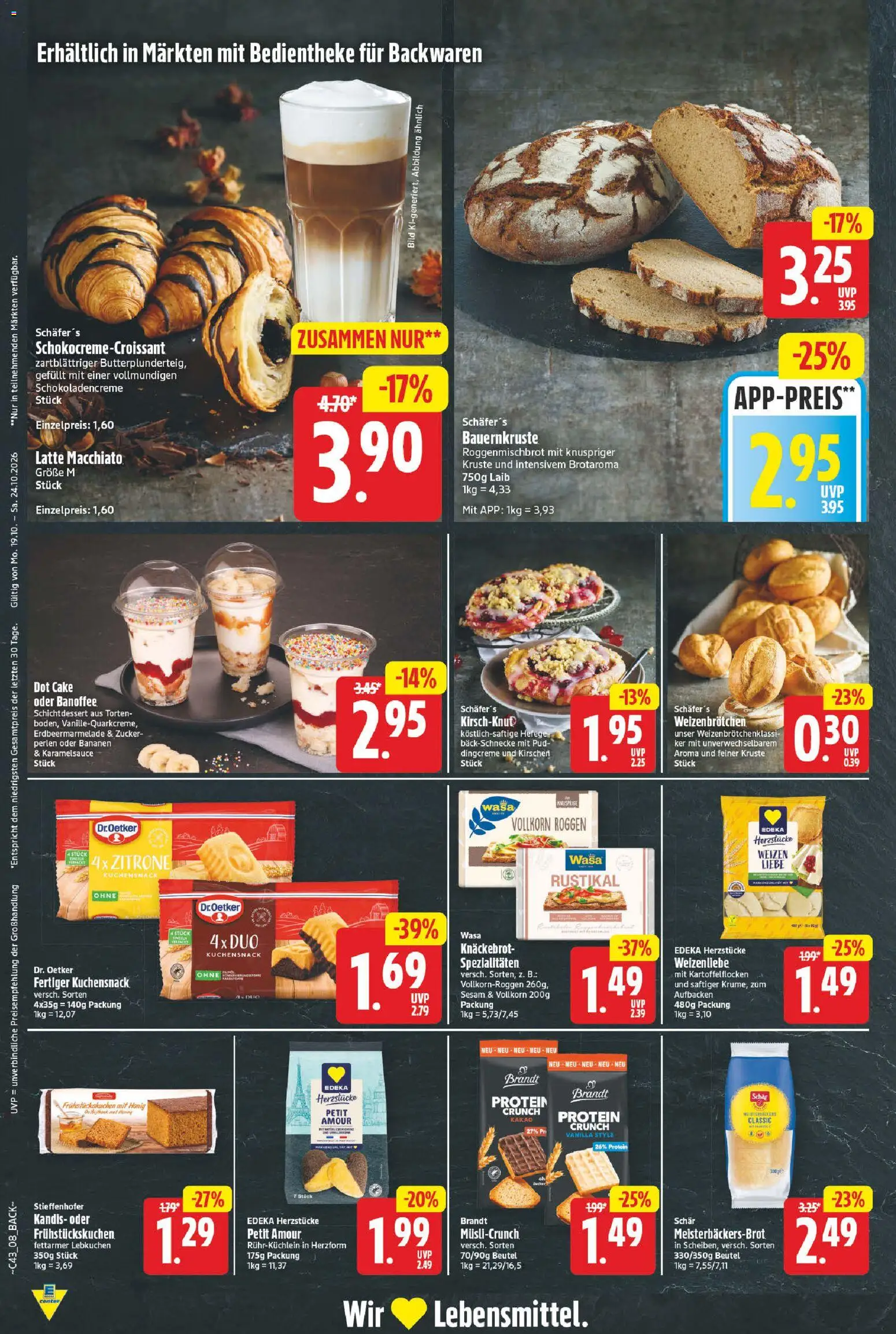 E center Prospekt – gültig ab 19.10.2026 | Seite: 8 | Produkte: Bananen, Kirschen, Zucker, Zitrone