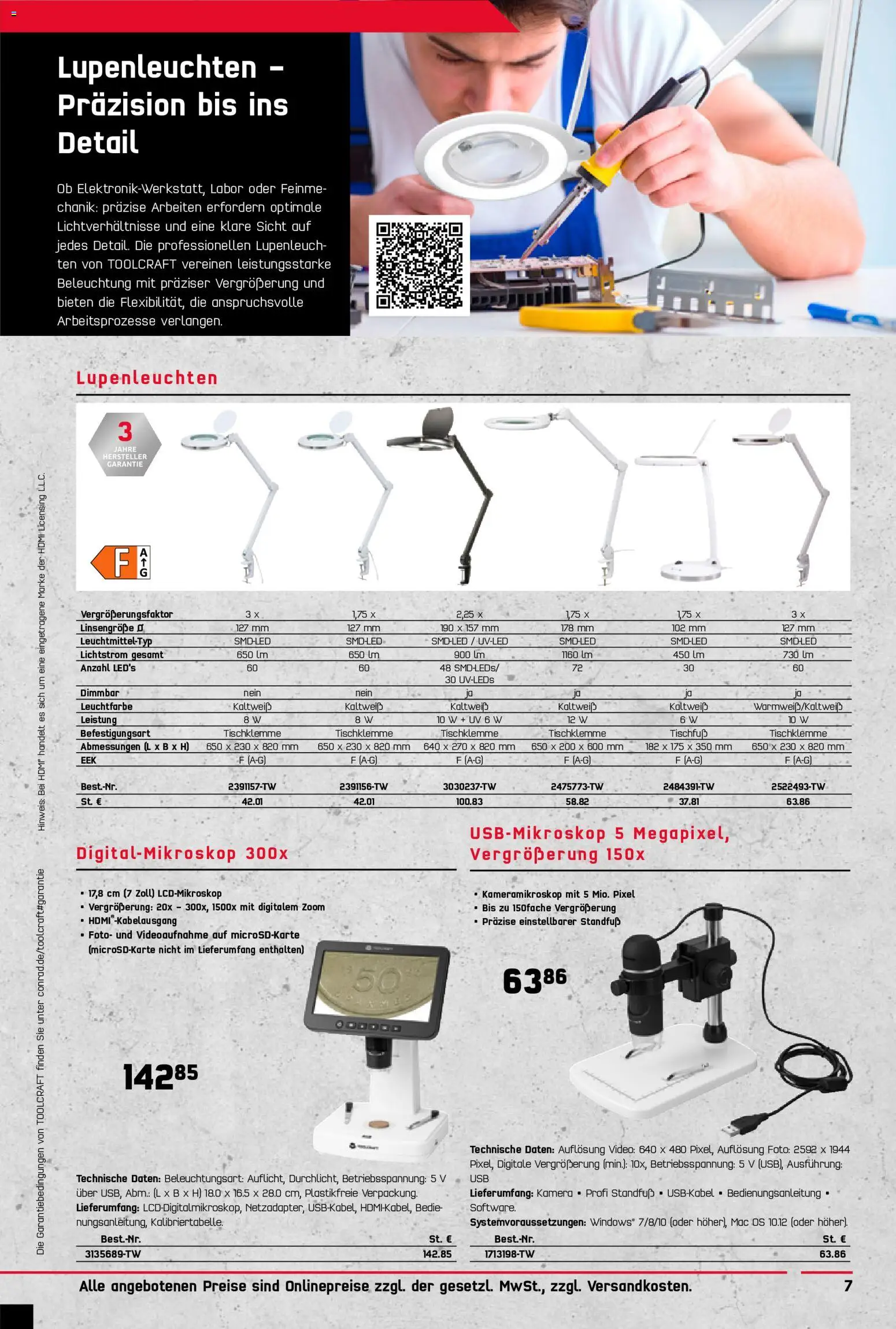 Conrad Toolcraft Katalog – gültig ab 07.09.2026 | Seite: 7 | Produkte: Kamera, USB, Video
