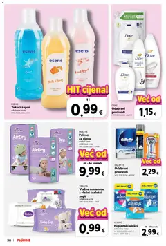 Higijenski ulošci, ALWAYS Higijenski ulošci odabrane vrste - Pregled kataloga iz trgovine Plodine, vrijedi od 30.09.2026 | Stranica: 38 | Proizvodi: Pelene, Sapun, Maramice, Dove