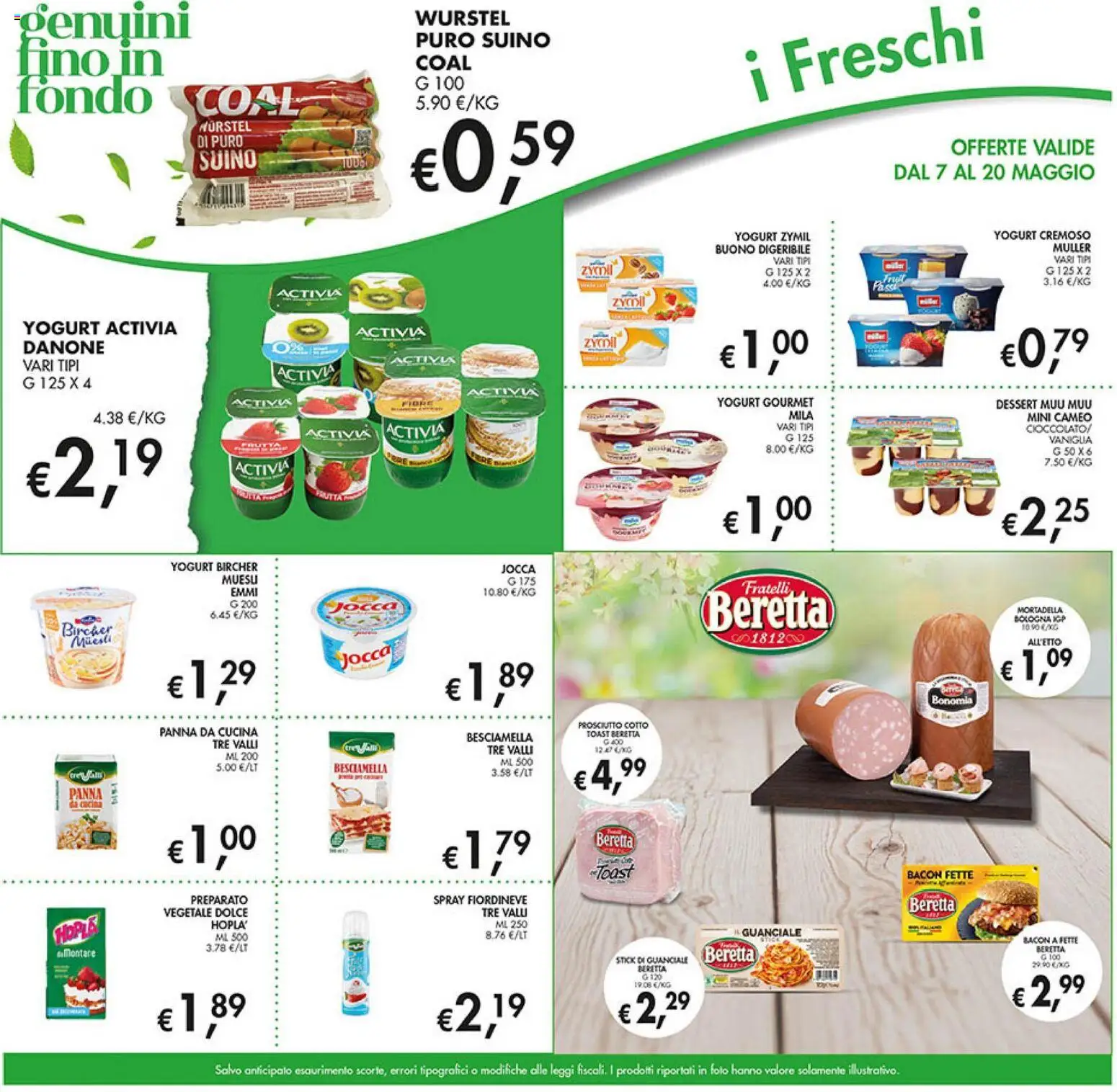 Volantino Coal del 07.05.2026 | Pagina: 15 | Prodotti: Muesli, Panna, Wurstel, Besciamella