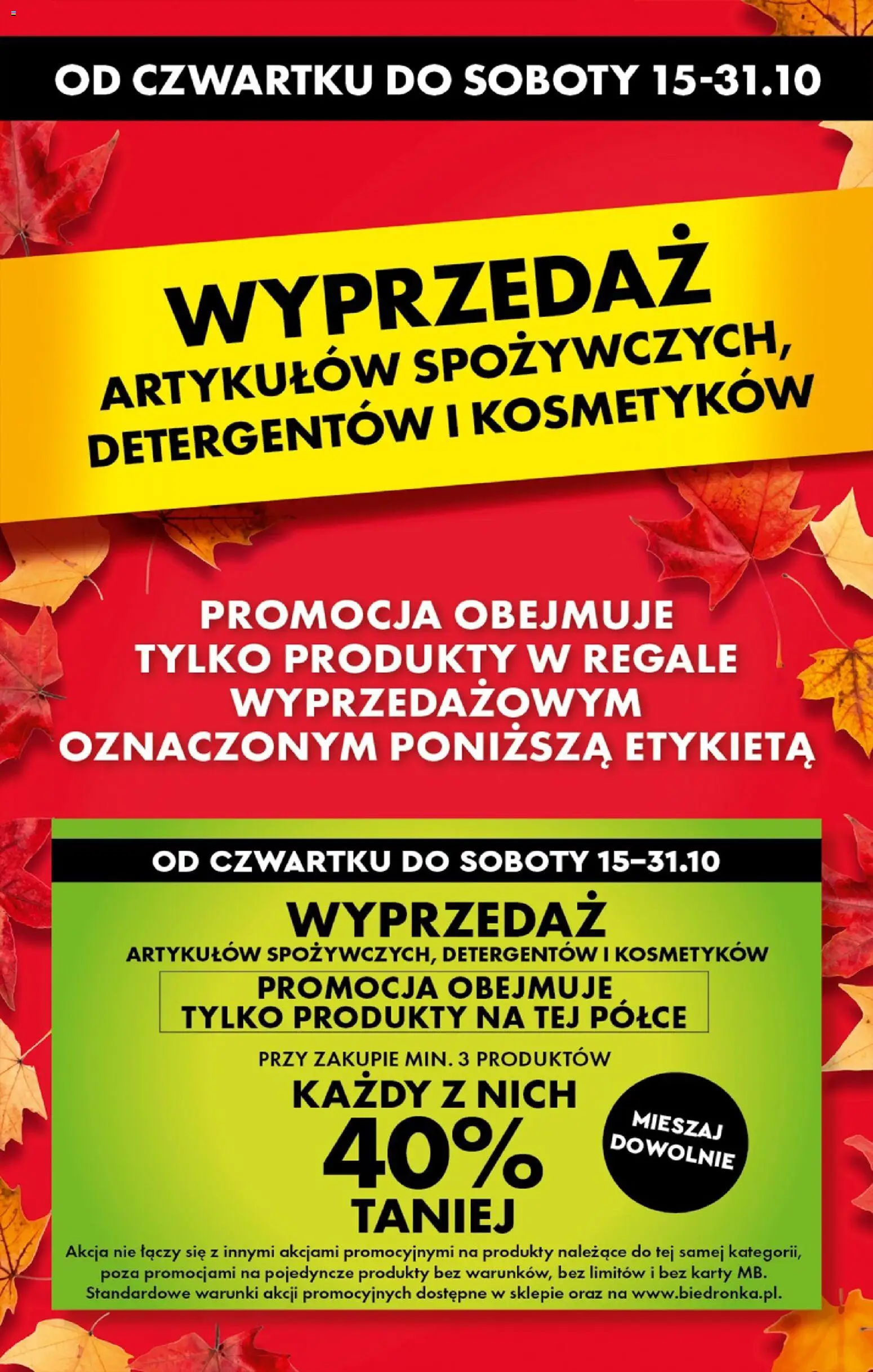 Biedronka Polsko leták - Codziennie niskie ceny od 15.10.2026 | Strana: 3 | Produkty: Karty