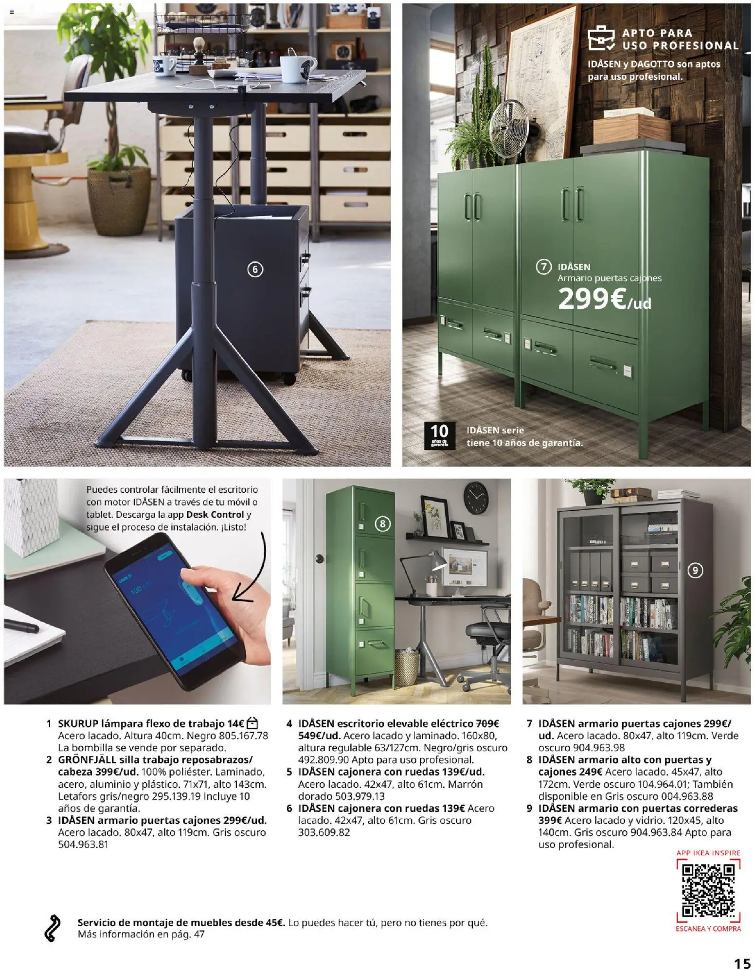 Catálogo IKEA para tu negocio │ válido desde el 01/02/2026 | Página: 15 | Productos: Móvil, Cajonera, Armario, Puertas