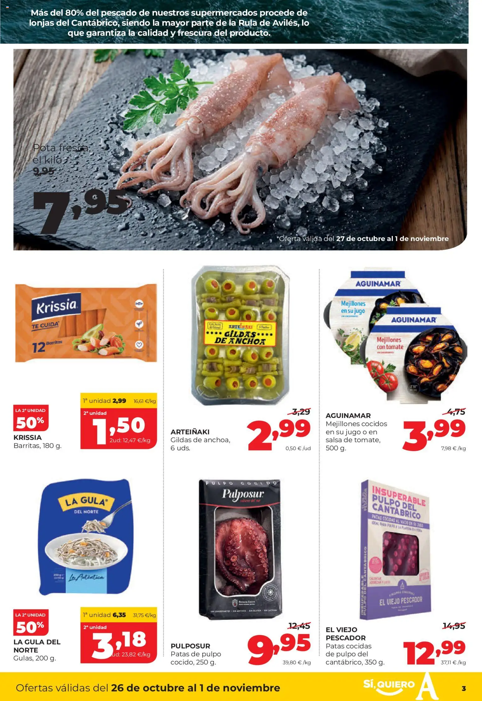 Folleto Alimerka - Página 3 - Ofertas válidas hasta el 1 de noviembre de 2026