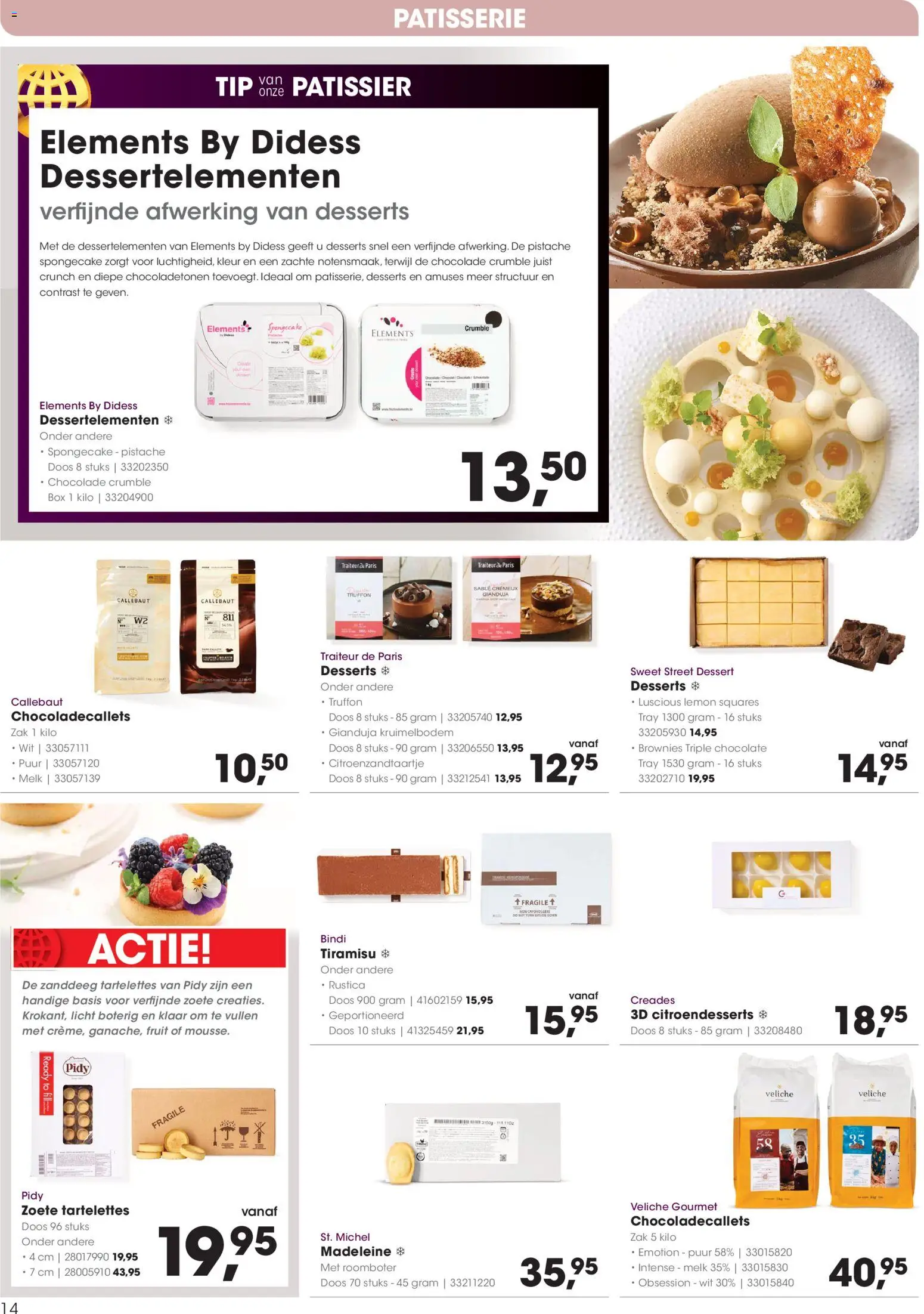 {H1} | Pagina: 14 | Producten: Melk, Chocolade, Oven, Fruit