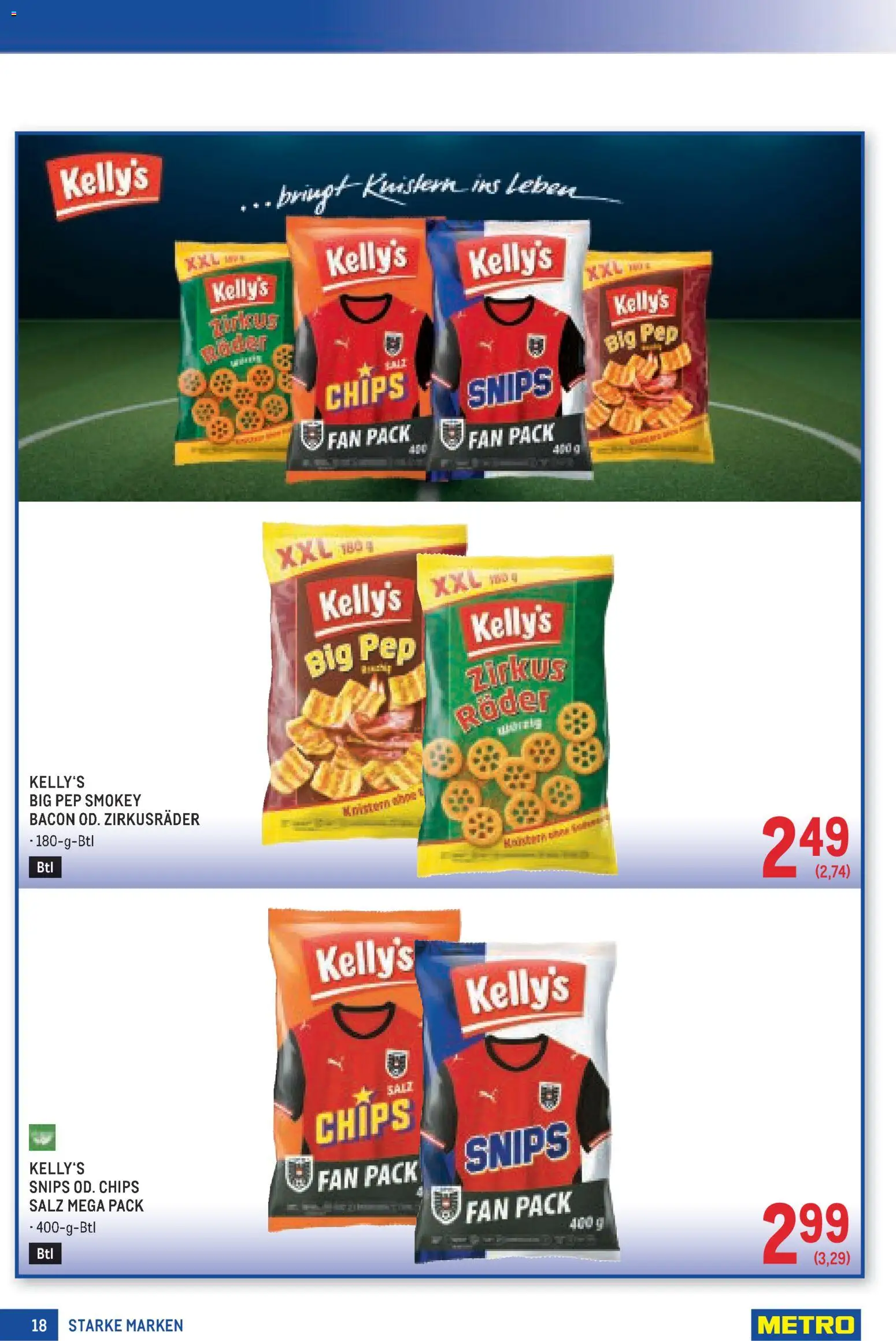 Metro angebote Starke Marken gültig ab 11.06.2026 | Seite: 18 | Produkte: Chips, Salz
