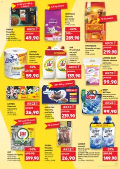 Náhled letáku JAR Prostředek na mytí nádobí, různé druhy, bundle pack 2x900 ml od 06.05.2026 | Strana: 27 | Produkty: Wc blok, Kapsičky pro kočky, Wc, Jar