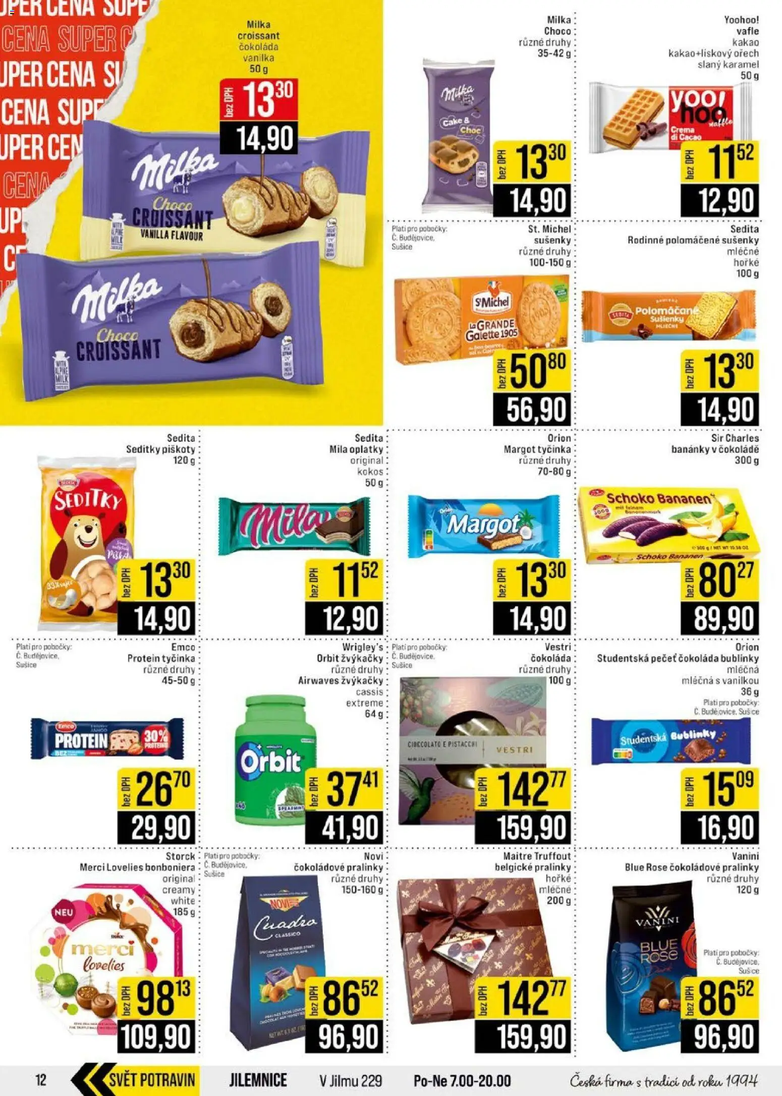 Jip leták - Cash & Carry od 22.07.2026 | Strana: 12 | Produkty: Sušiče, Croissant, Protein, Oplatky
