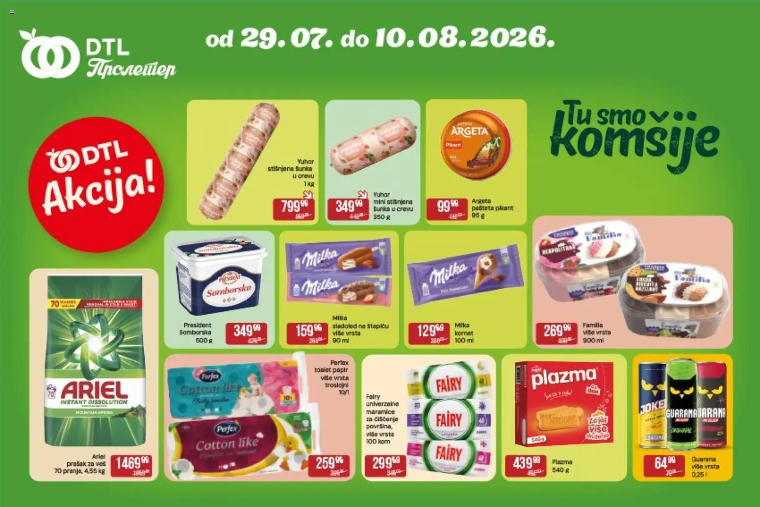Metalac Proleter katalog - važi od 29.07.2026 | Strana: 3 | Proizvode: Toalet papir, Plazma, Vrata, Šunka