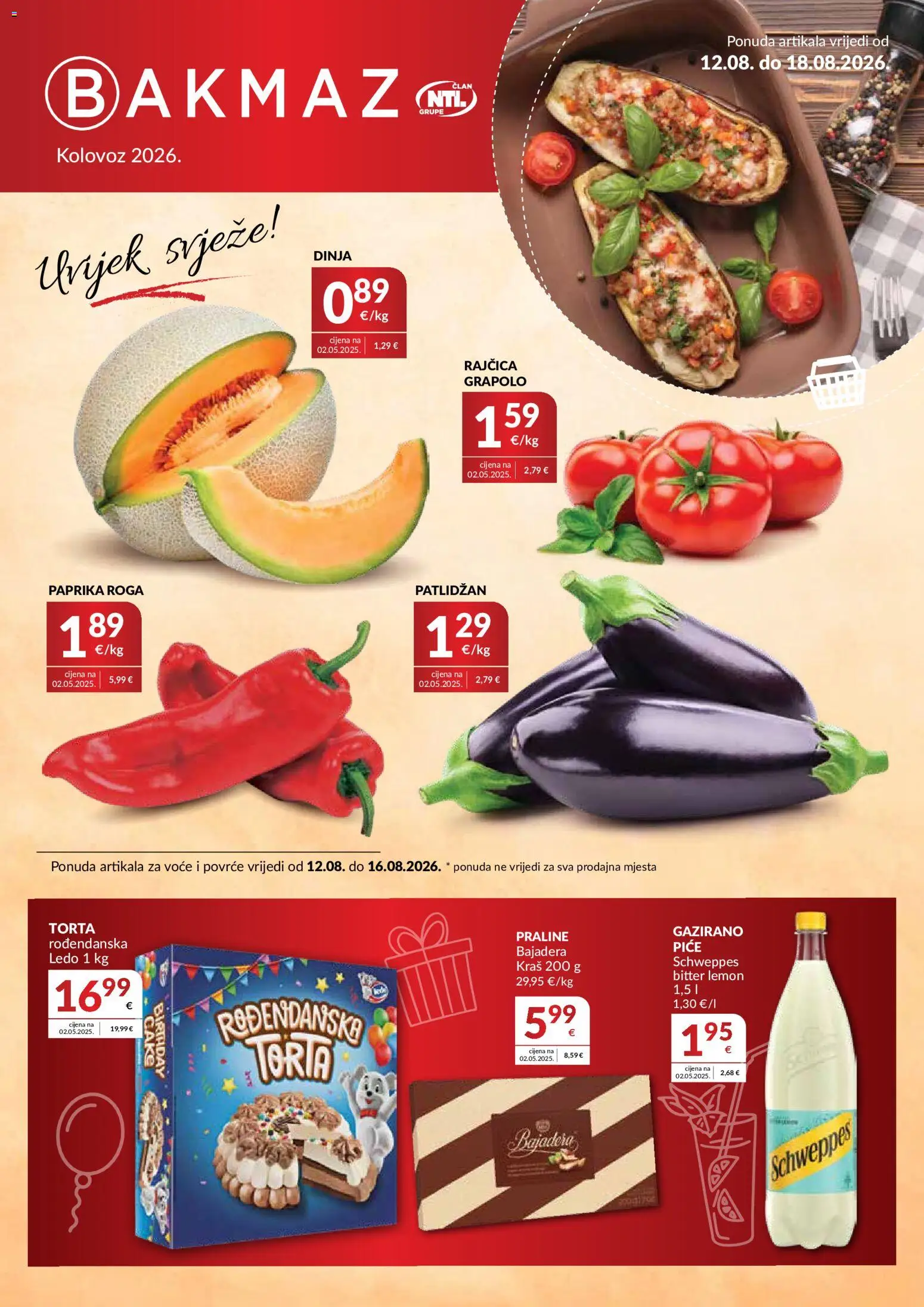 Bakmaz katalog | vrijedi od 12.08.2026 | Stranica: 1