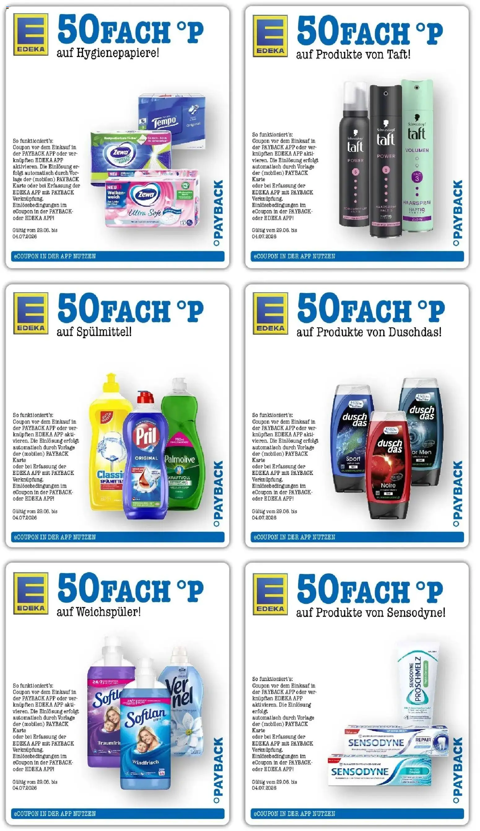 E center - E center: Wochenangebote – gültig ab 28.06.2026 | Seite: 62 | Produkte: Haarspray, Duschdas, Tempo, Pril
