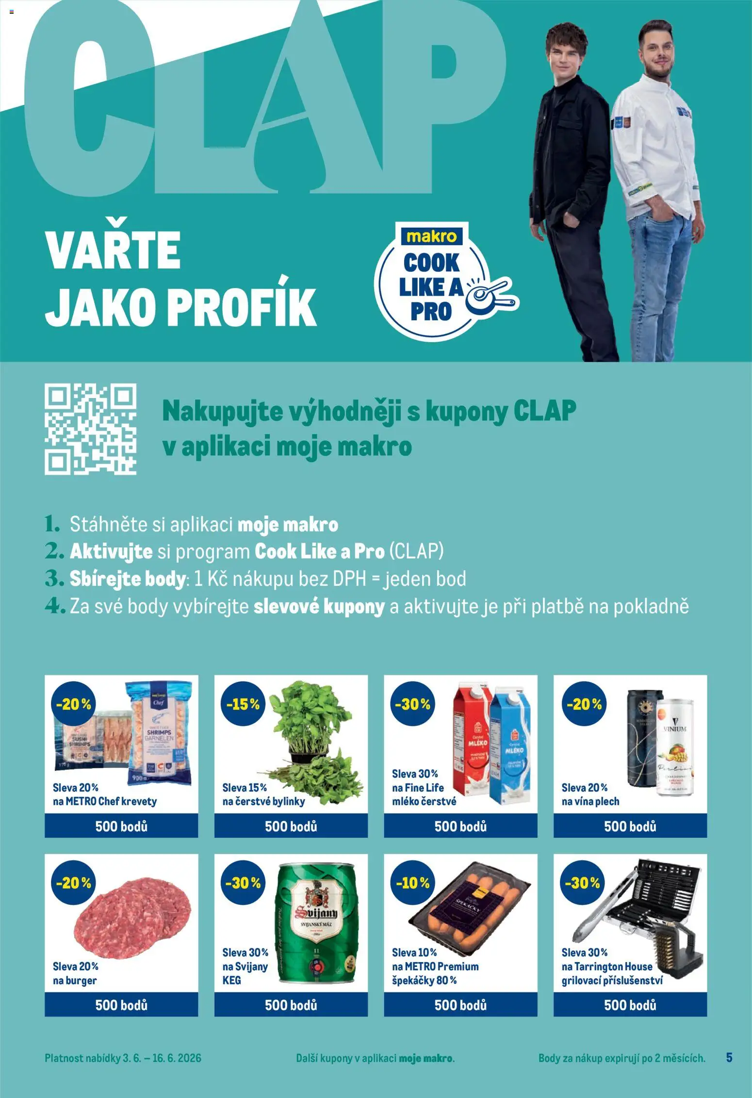 Makro leták - Pro milovníky jídla od 03.06.2026 | Strana: 5 | Produkty: Plech, Sushi, Svijany, Body