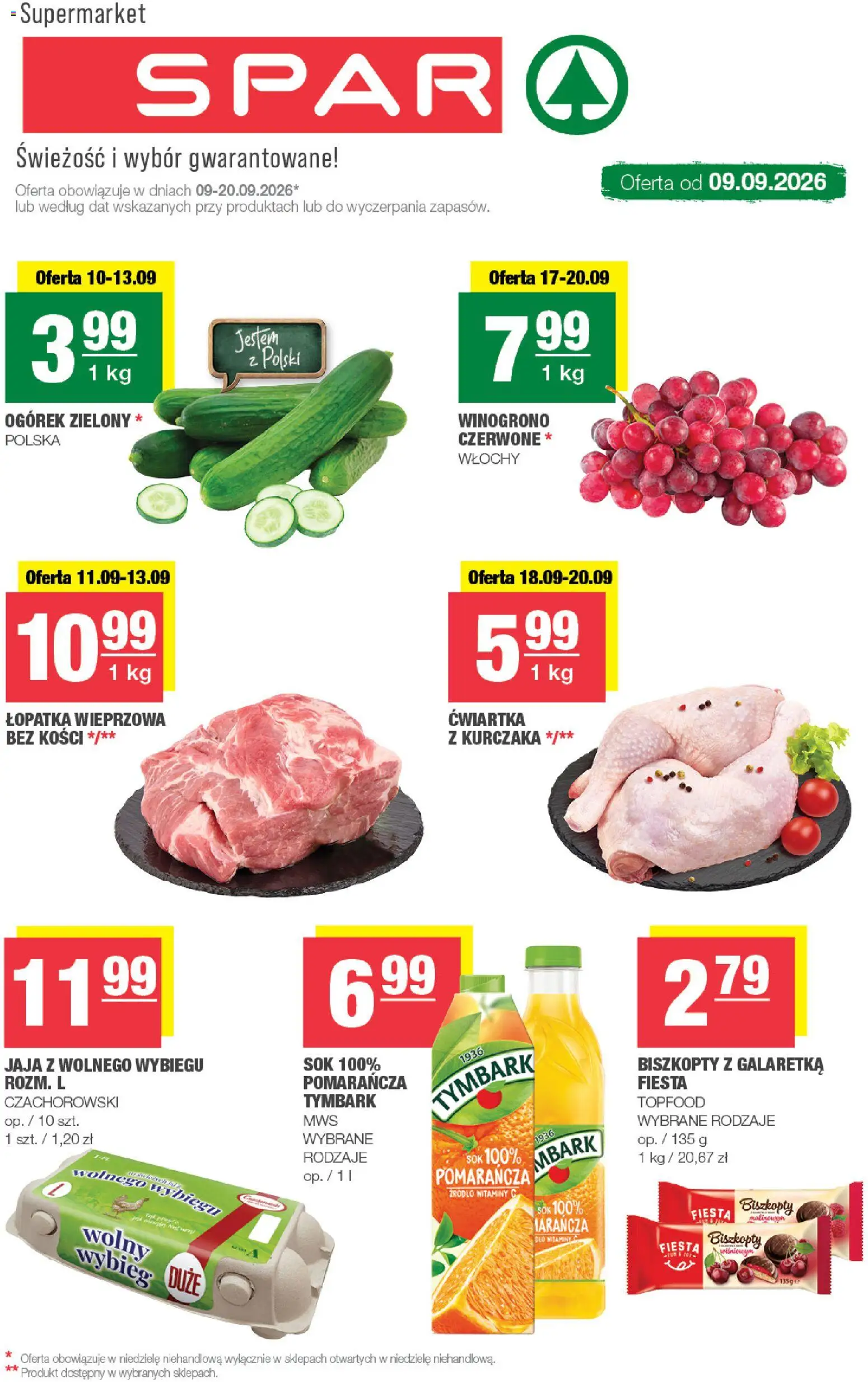 Spar gazetka od 09.09.2026 | Strona: 1