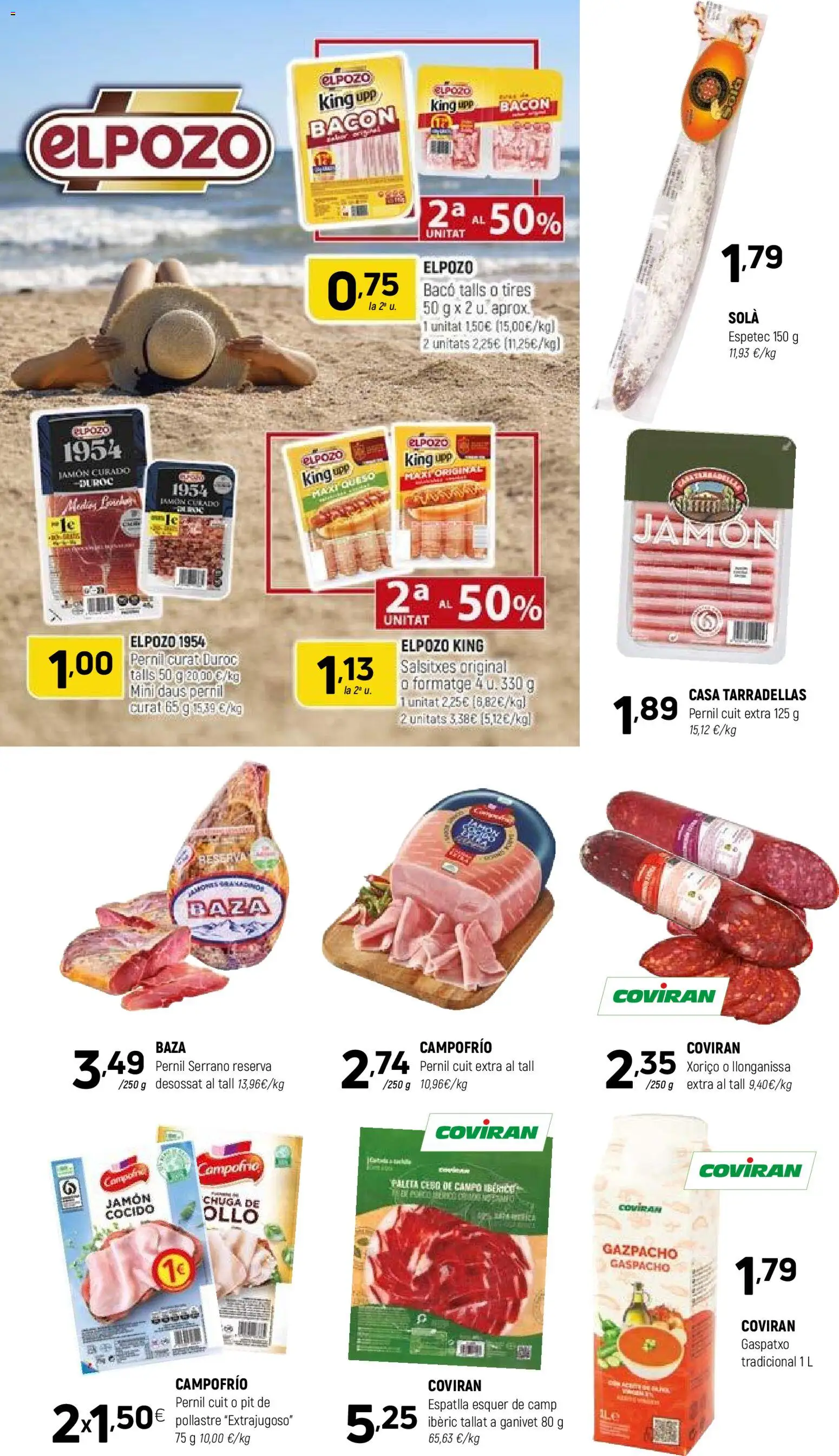 Coviran Ofertas │ válido desde el 11/08/2026 | Página: 4 | Productos: Jamón curado, Queso, Jamón, Bacon