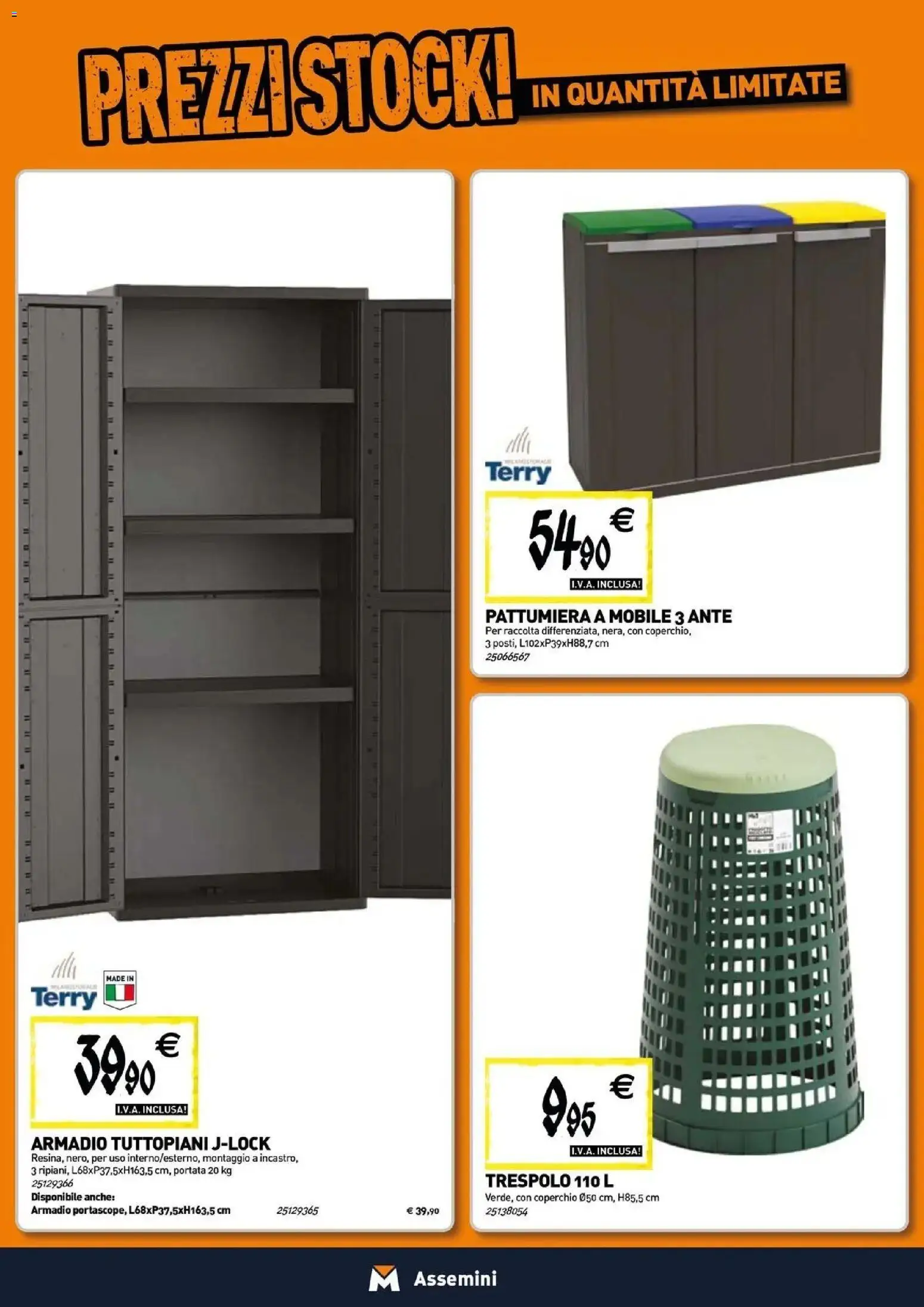 Volantino TECNOMAT del 30/07/2026 | Pagina: 18 | Prodotti: Mobile, Coperchio, Pattumiera, Armadio