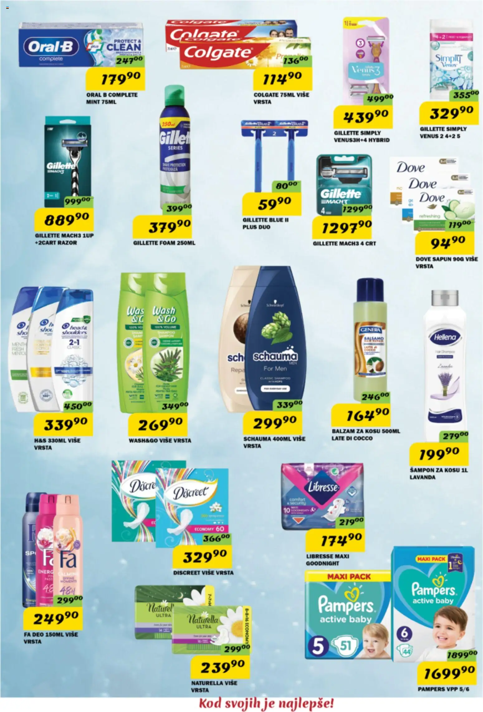 VP Dima katalog - važi od 08.10.2026 | Strana: 10 | Proizvode: Colgate, Pampers, Balzam, Balzam za kosu