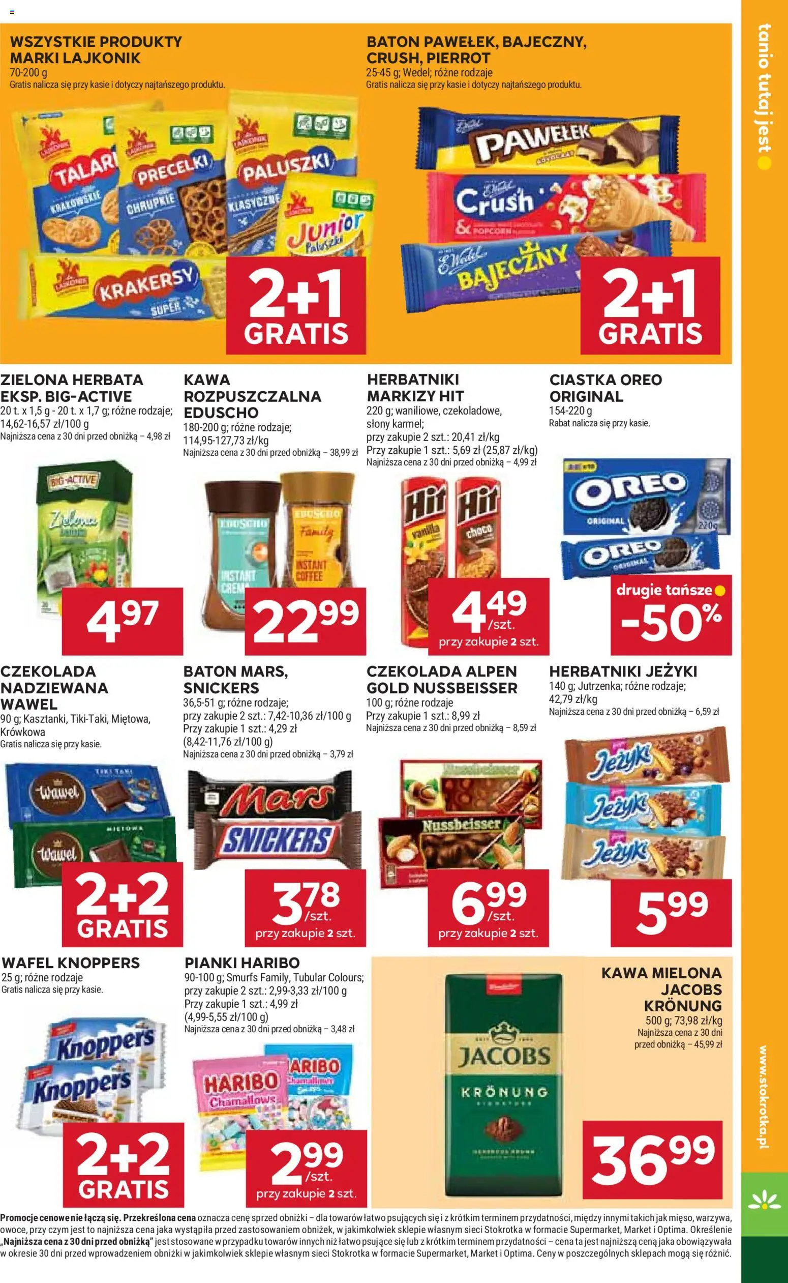 Stokrotka gazetka - Market od 15.10.2026 | Strona: 19 | Produkty: Baton, Krakersy, Kawa, Czekolada