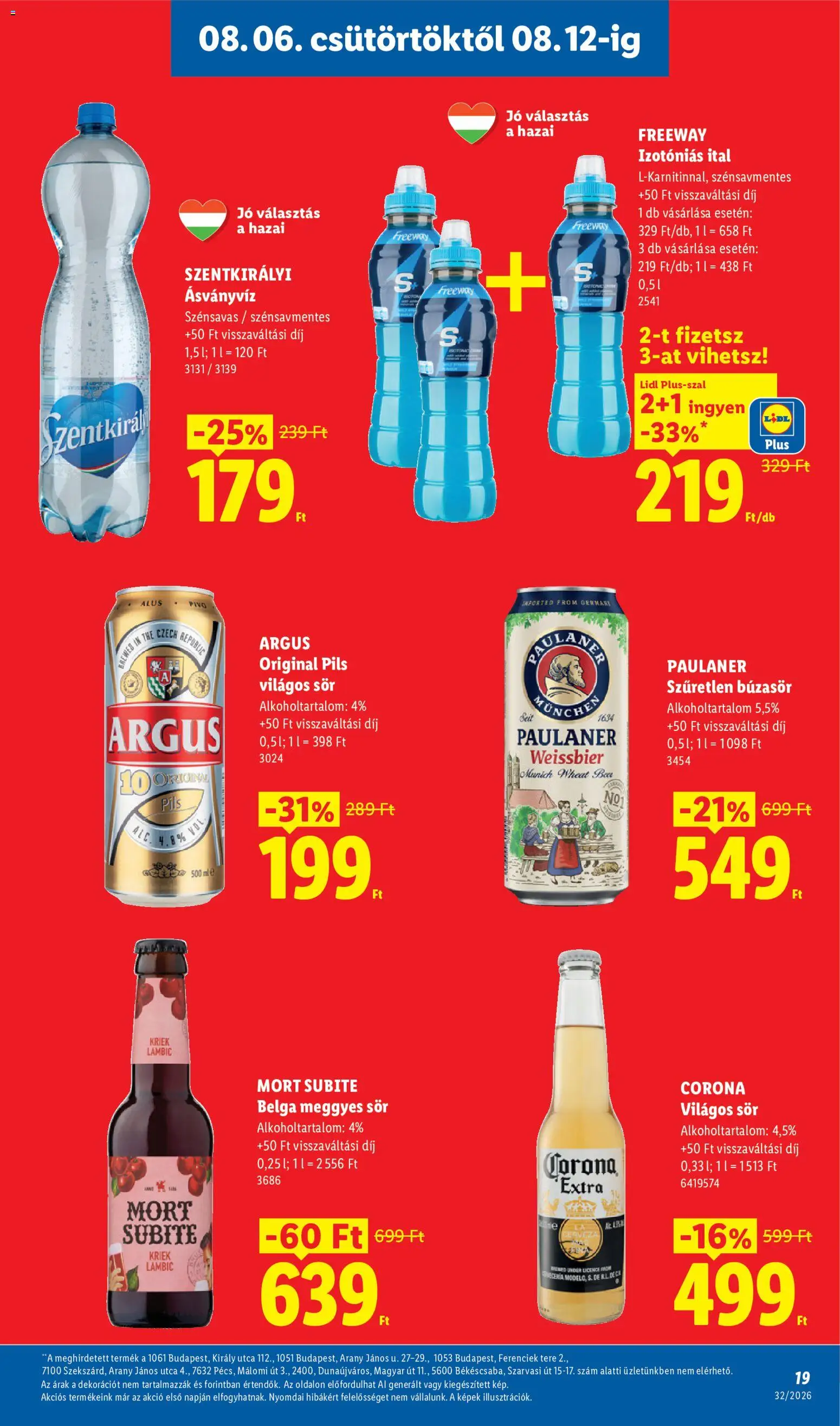 Lidl akciós ujság - amely érvényes a következő dátumtól: 2026.08.06. | Oldal: 19