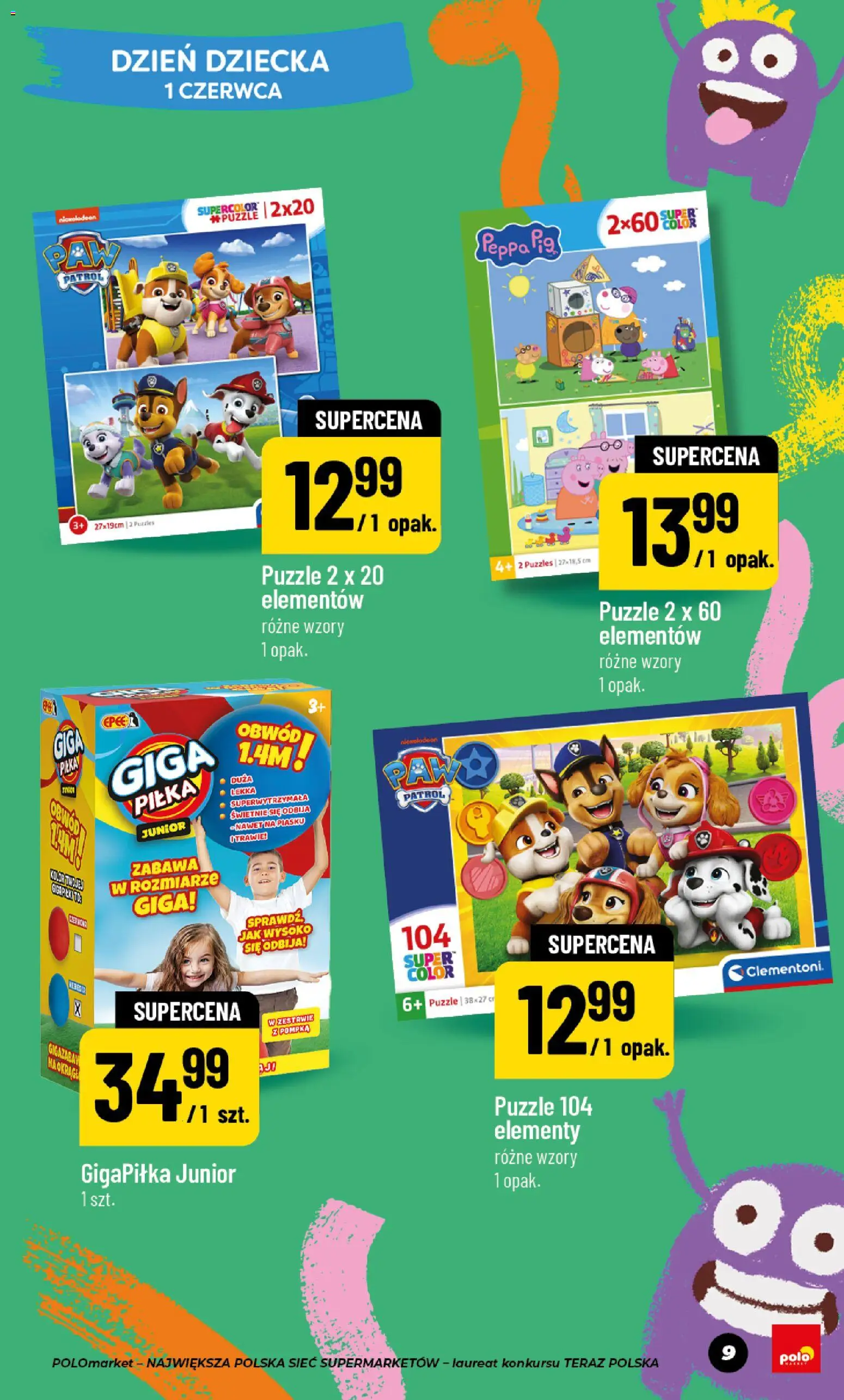 POLOmarket gazetka - Dzień Dziecka od 15.05.2026 | Strona: 9
