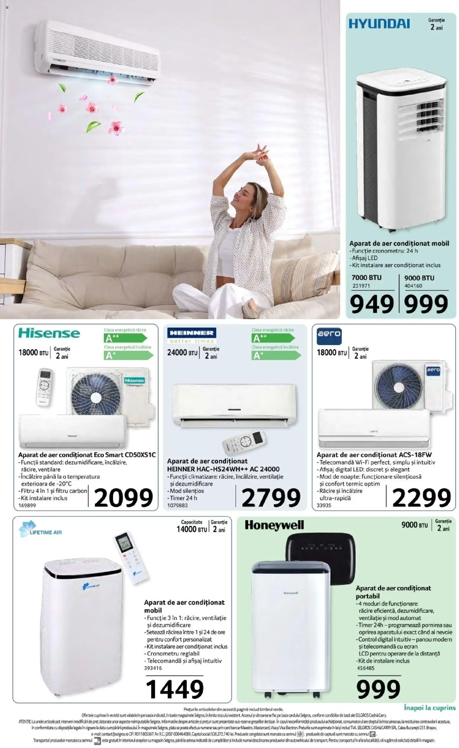 Noul catalog Selgros – valabil de la 17.04.2026 | Pagină: 54 | Produse: Aer Condiționat, Babak