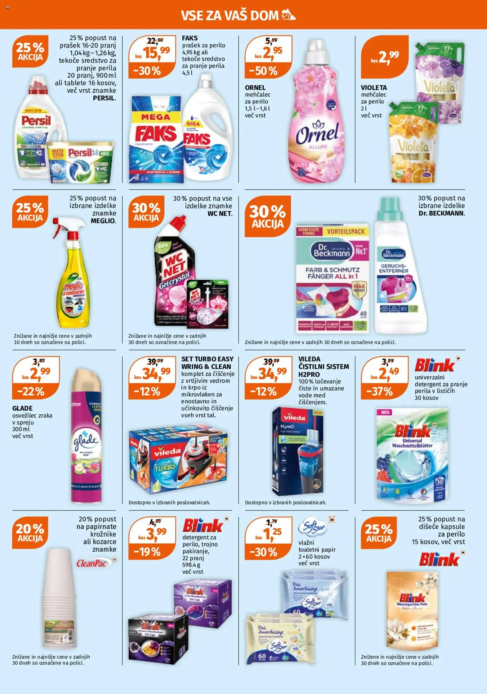 Novi Müller katalog ponudbe – veljaven od 31.08.2026 | Stran: 9 | Izdelki: Mehčalec, Toaletni papir, Kos, Mehcalec za perilo