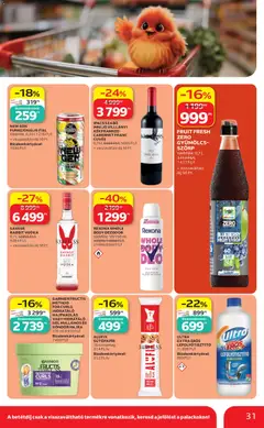 FRUIT FRESH ZERO GYÜMÖLCS-SZÖRP, többféle, 0,7 l, 1713 Ft/l, 1427 Ft/l + visszaváltási díj 50 Ft - amely érvényes a következő dátumtól: 2026.07.16. | Oldal: 31