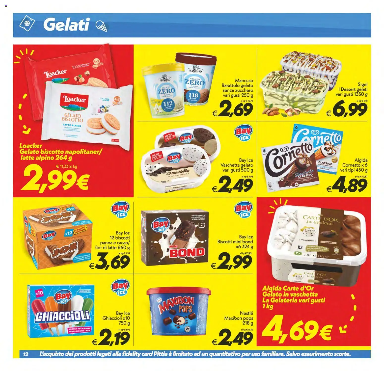 Volantino SuperConveniente del 19.05.2026 | Pagina: 12 | Prodotti: Panna, Gelato, Latte, Cacao