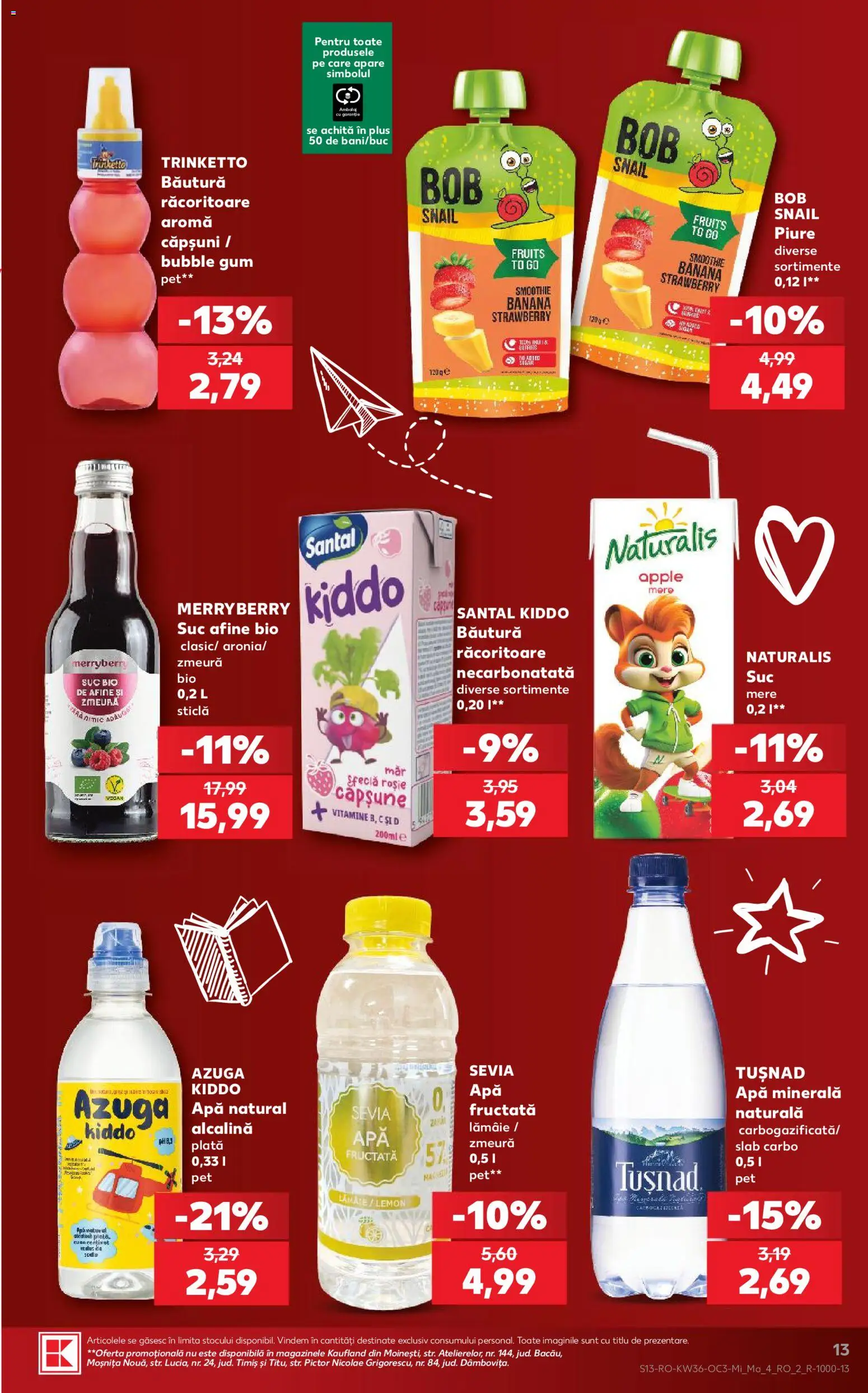 Noul catalog Kaufland – valabil de la 02.09.2026 | Pagină: 13 | Produse: Zmeură, Căpșuni, Smoothie, Plus
