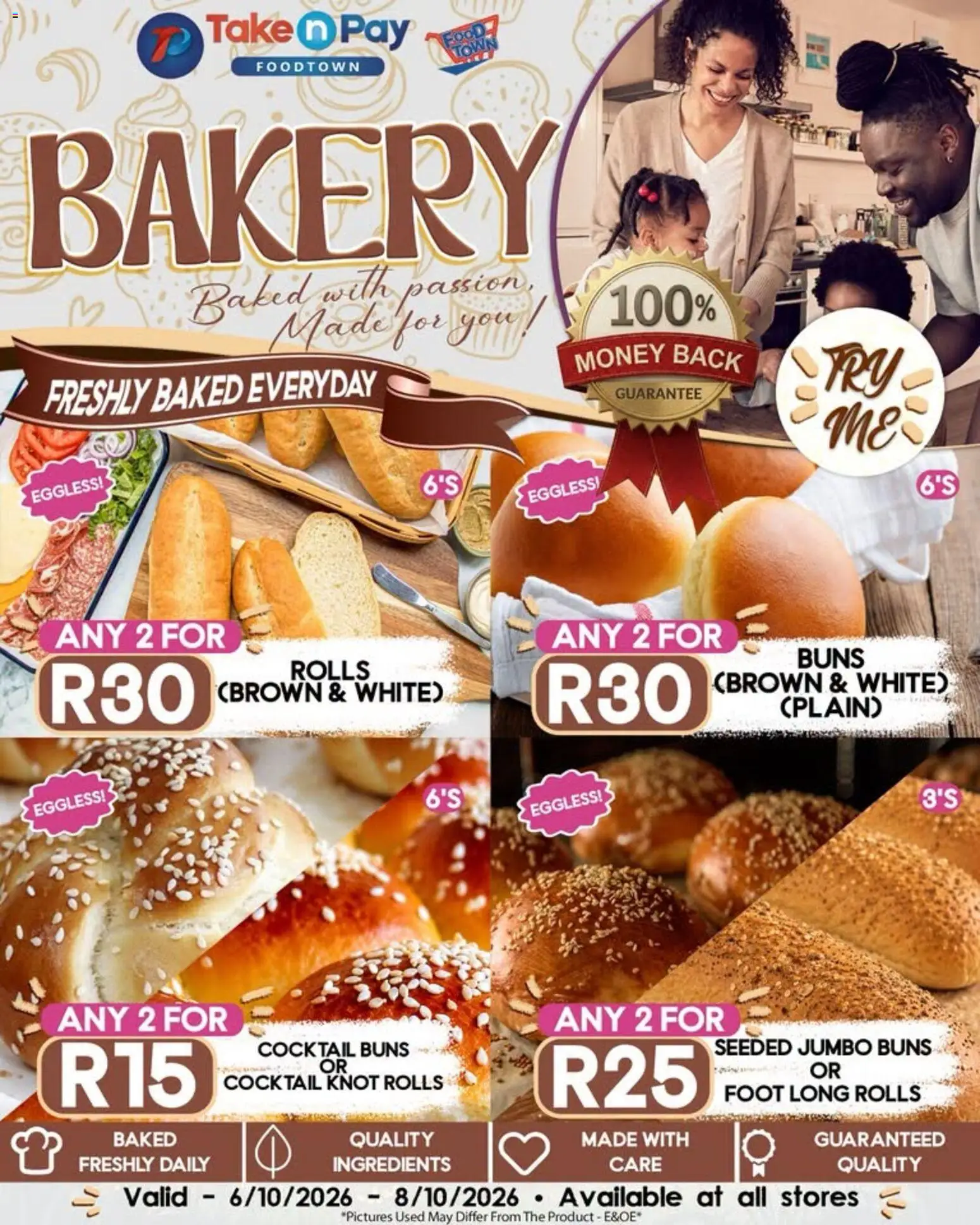 New Take n Pay catalogue – valid from 06/10/2026 | Page: 14 | Products: Bakery, Ingredients, Buns