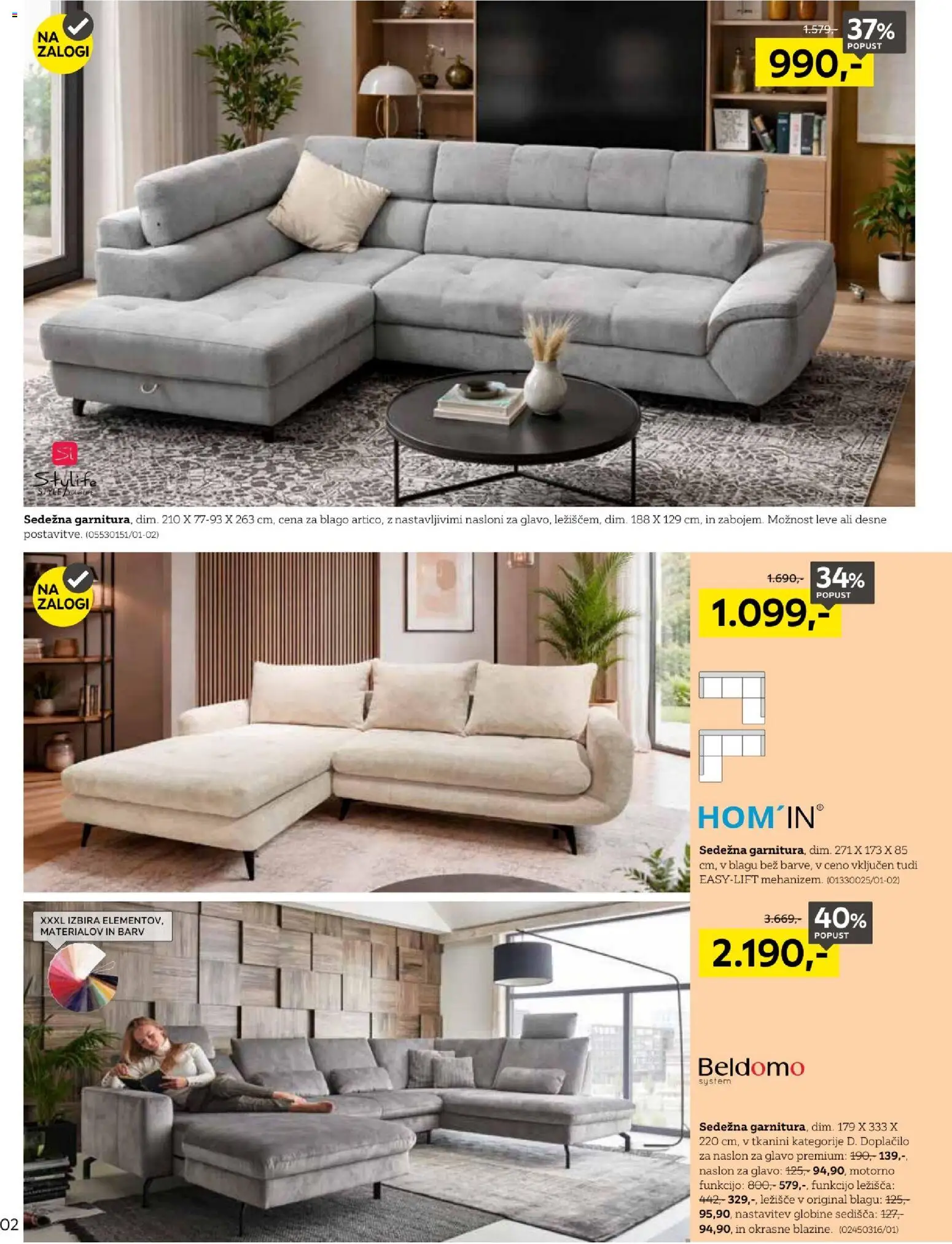 Novi XXXL Lesnina katalog ponudbe – veljaven od 28.09.2026 | Stran: 2 | Izdelki: Ležišče