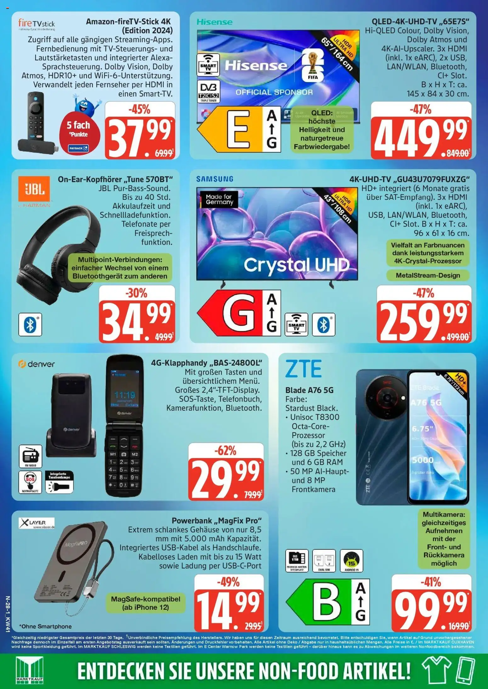 Marktkauf Prospekt Neuenkirchen (ab 05.10.2026) » Angebote online | Seite: 28 | Produkte: Samsung, Iphone, Powerbank, Radio