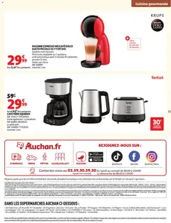 Auchan Cuisine gourmande supers - Voorbeeld van een folder van Auchan, geldig van 22/09/2026 | Pagina: 11 | Producten: La, Bank, Pin, Nescafe