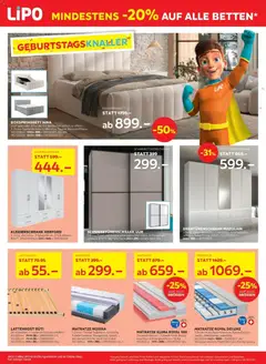 Lipo Aktionen ab 19.05.2026 gültig | Seite: 8 | Produkte: Matratze, Kleiderschrank, Lattenrost, Drehtürenschrank