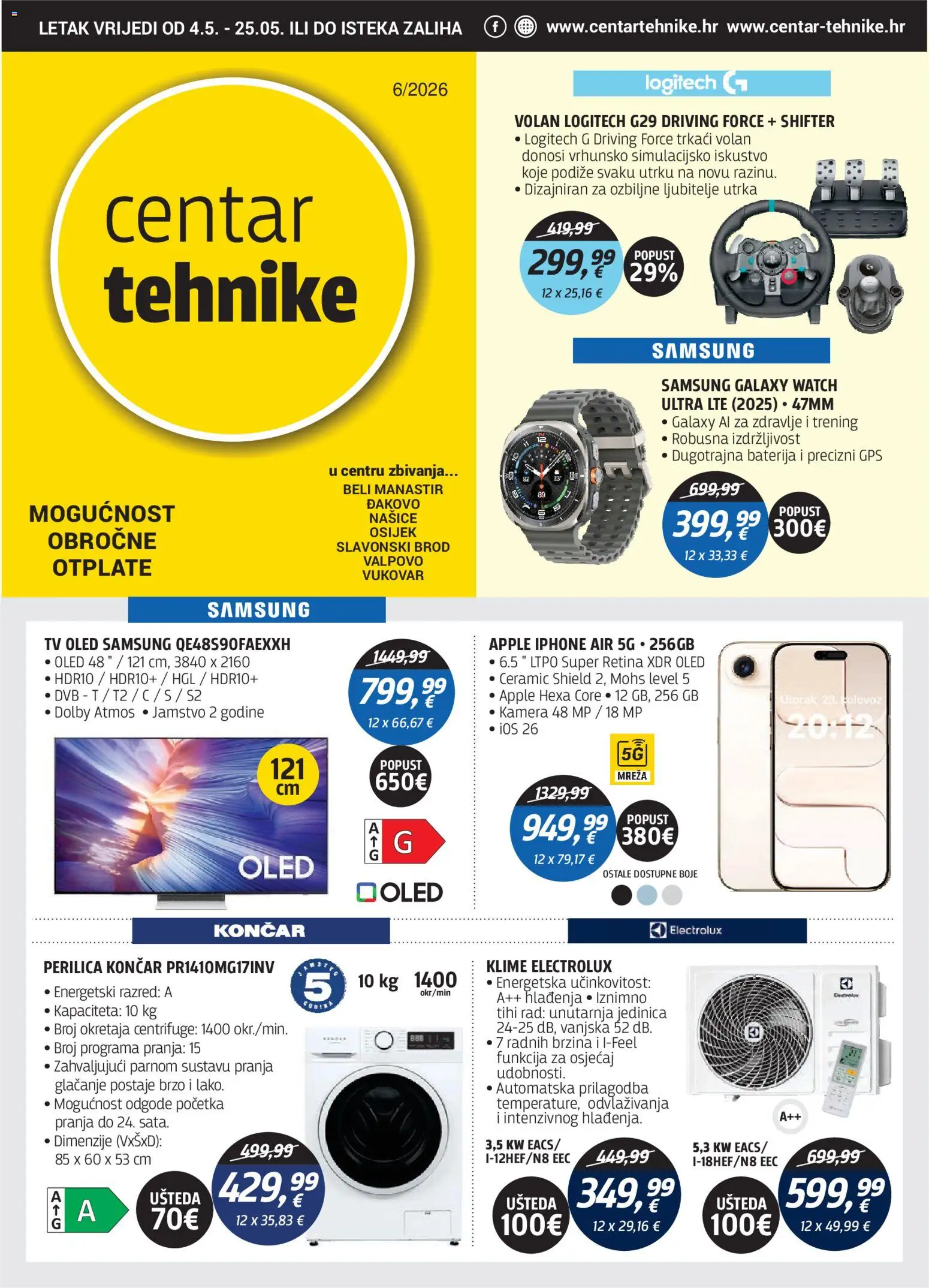 Centar Tehnike katalog | vrijedi od 04.05.2026 | Stranica: 1 | Proizvodi: Baterija, Tv