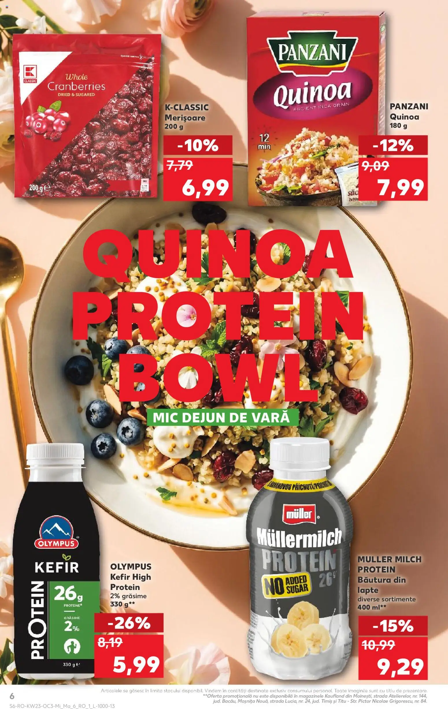 Noul catalog Kaufland – valabil de la 03.06.2026 | Pagină: 6 | Produse: Lapte, Kefir, Çocuk sutyeni