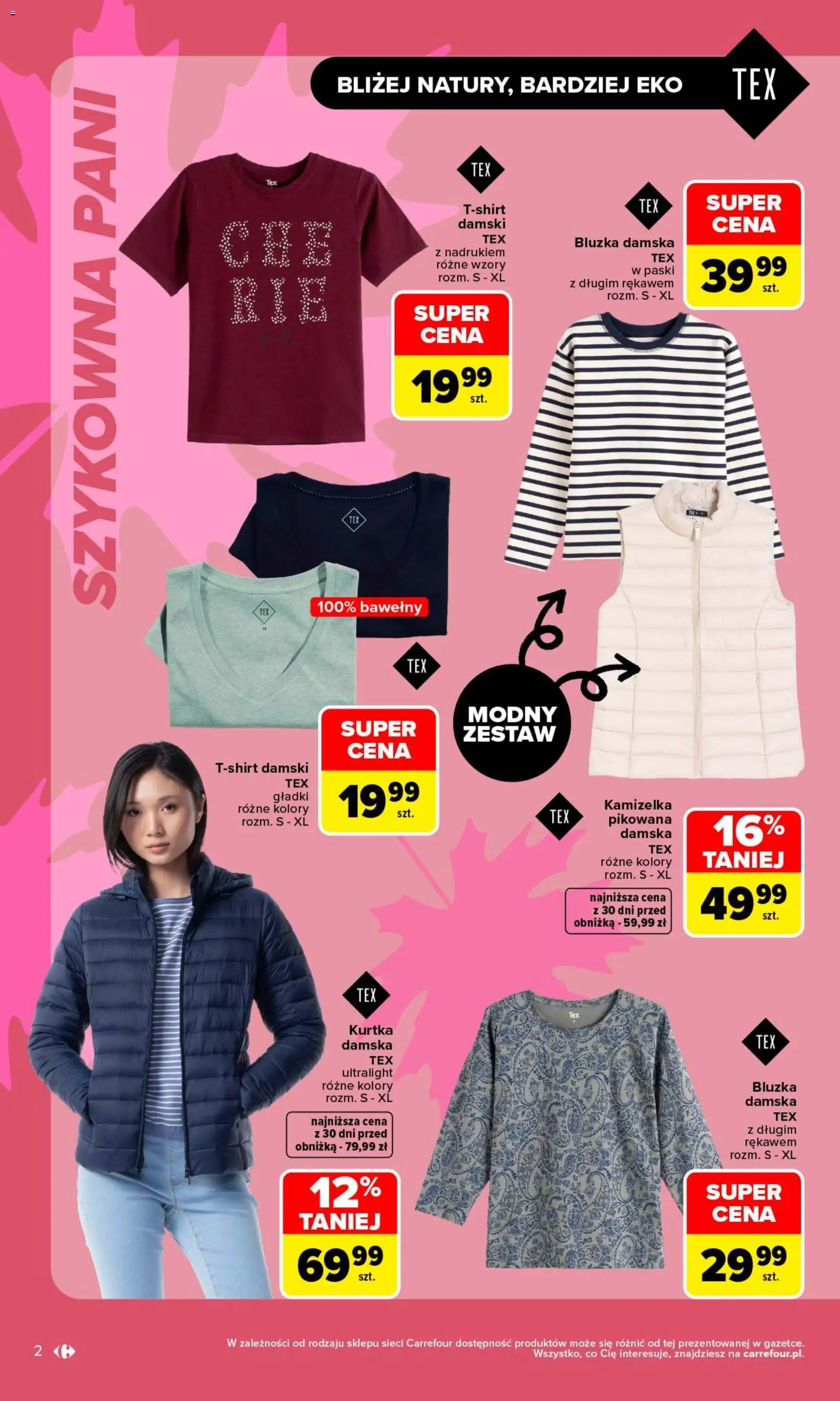 Carrefour gazetka - Zanosi się na świetne okazje od 31.08.2026 | Strona: 2 | Produkty: Bluzka, Kamizelka, Kurtka