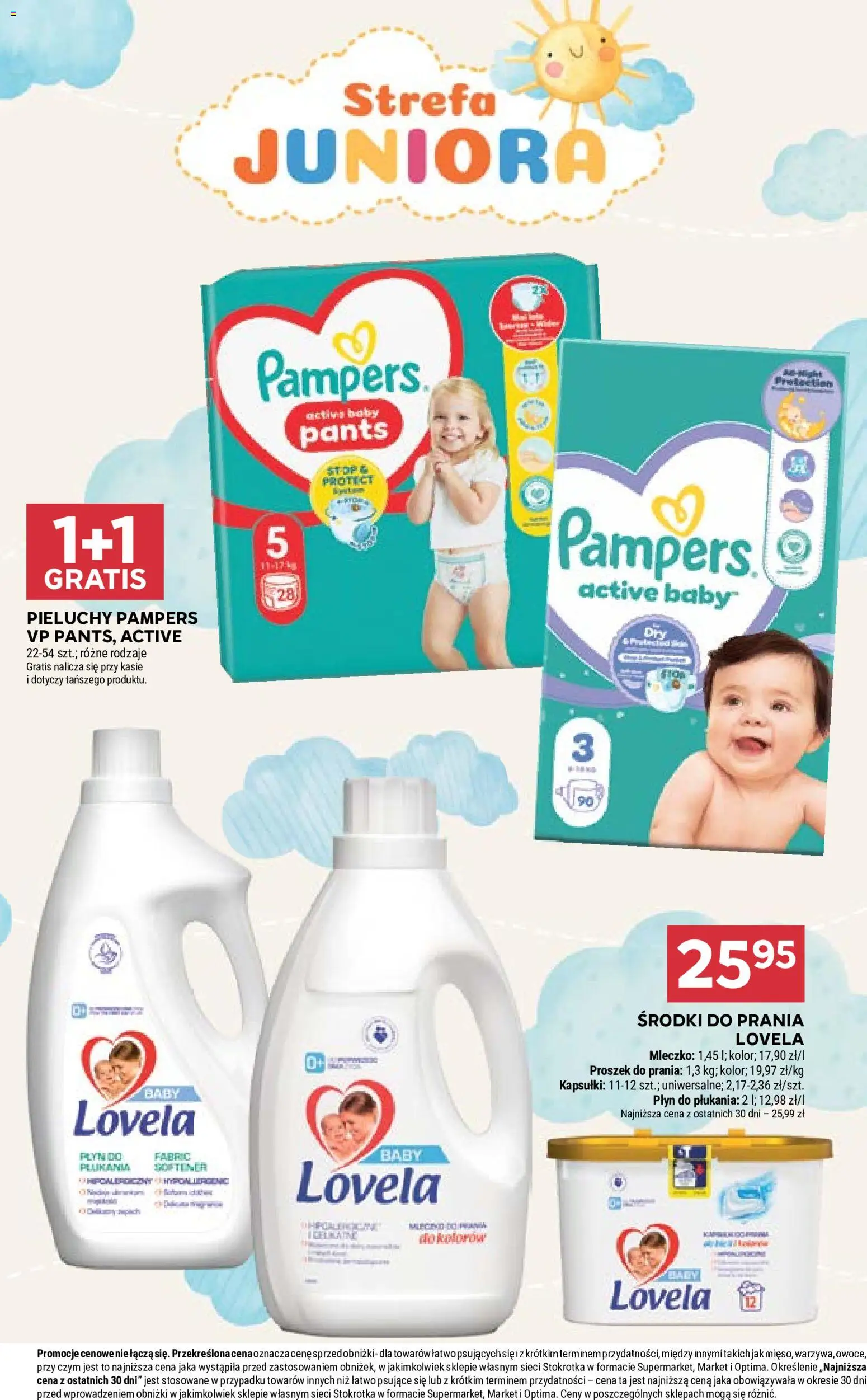 Stokrotka gazetka - Market od 09.07.2026 | Strona: 34 | Produkty: Proszek do prania, Lovela, Owoce, Lovela płyn do płukania