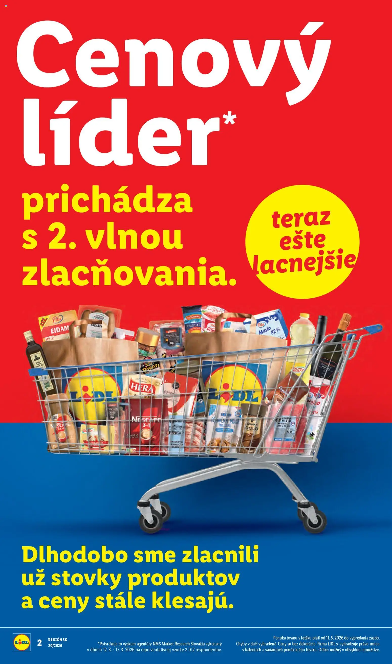 Nové Lidl akcie – leták je platný od 18.05.2026 | Strana: 2 | Produkty: Eidam, Múka, Nescafé Classic, Hera
