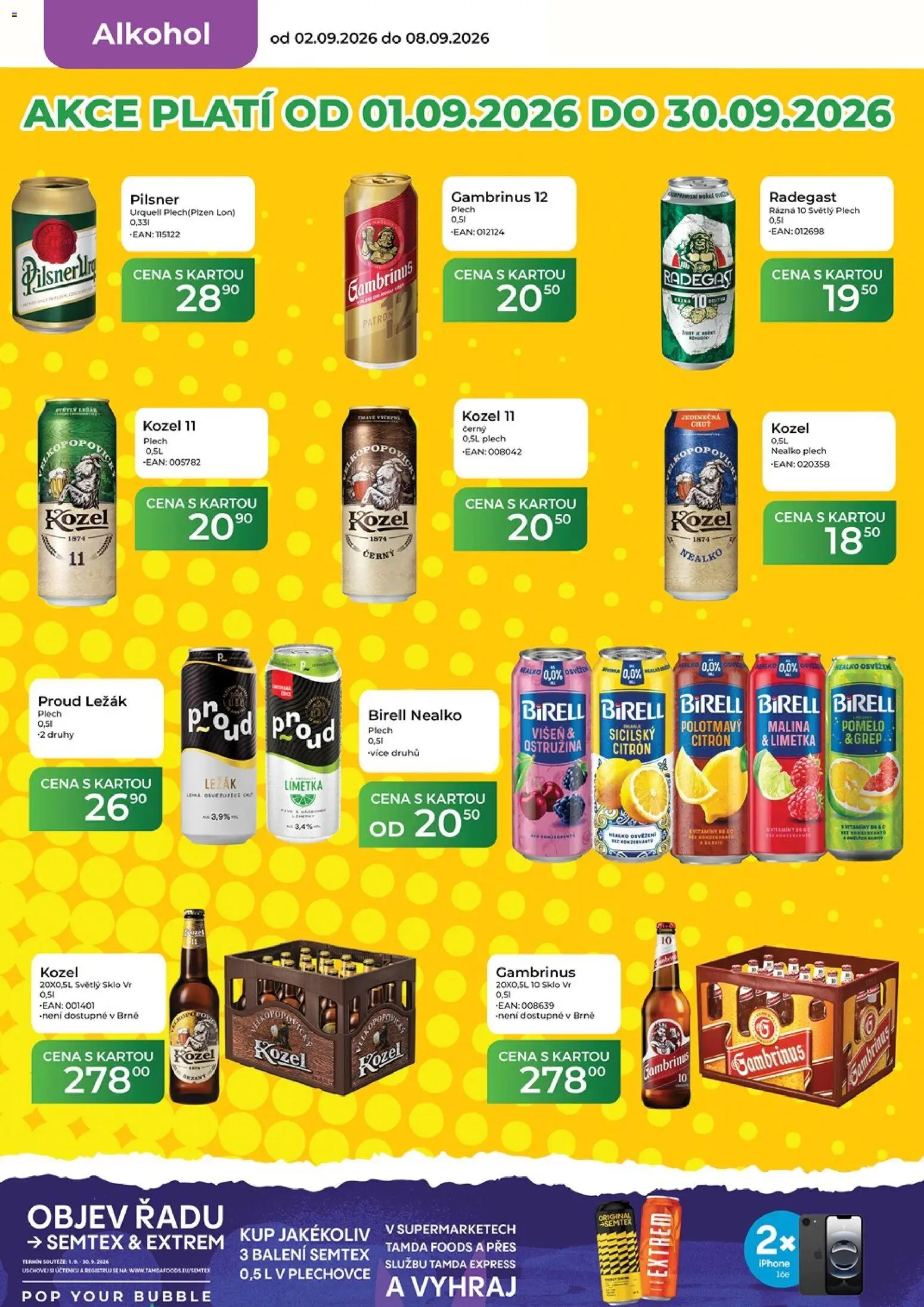 Tamda Foods leták od 02.09.2026 | Strana: 18 | Produkty: Pilsner, Semtex, Limetka, Alkohol