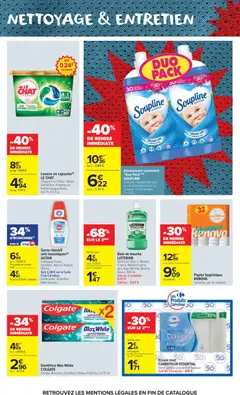 Carrefour Market - Prévisualisation de Carrefour Market Spécial supporters valide à partir de 02.06.2026 | Page: 40 | Produits: Menthe, Parfum, Bain de bouche, Adoucissant