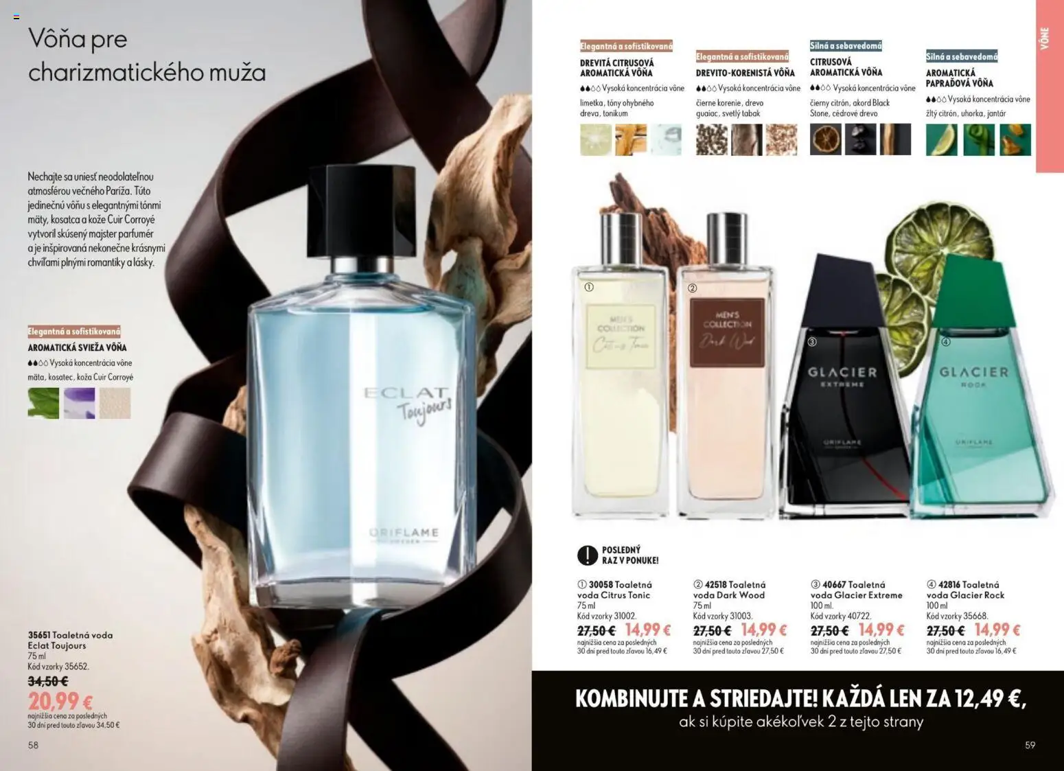 Nové Oriflame akcie – leták je platný od 09.09.2026 | Strana: 30 | Produkty: Toaletná voda, Tonic, Voda