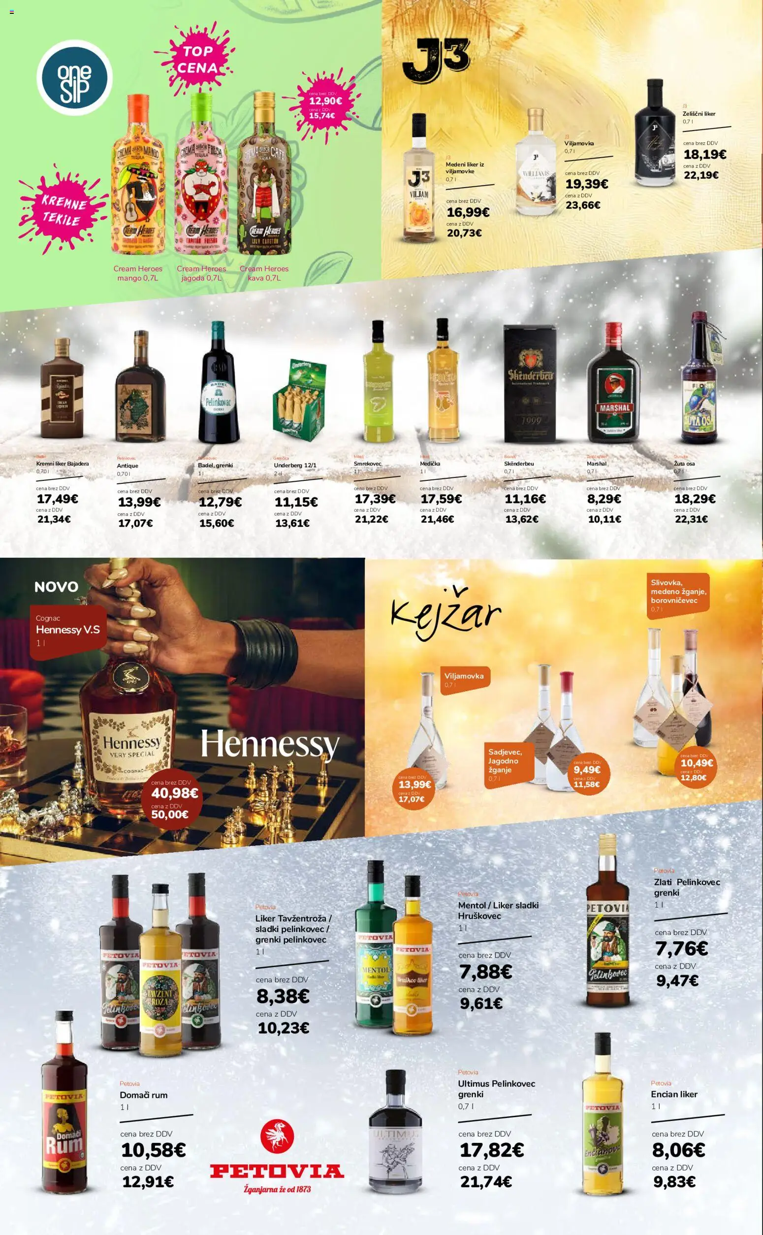 Novi Ahac katalog ponudbe – veljaven od 01.09.2026 | Stran: 14 | Izdelki: Domači rum, Kava, Mango