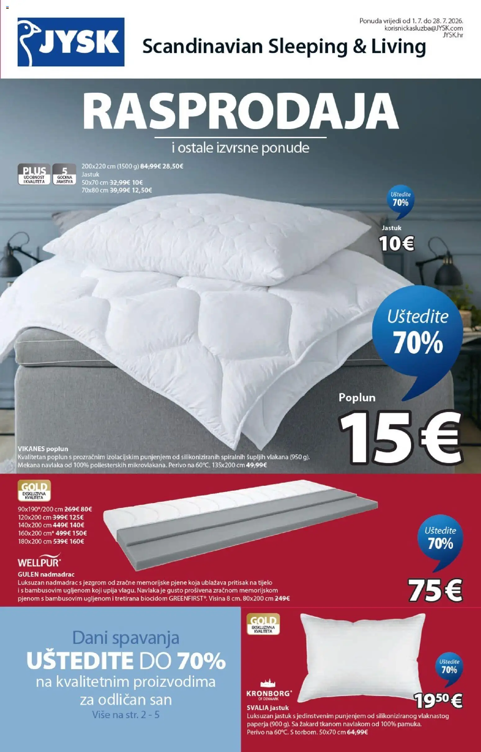 JYSK katalog | vrijedi od 01.07.2026 | Stranica: 1