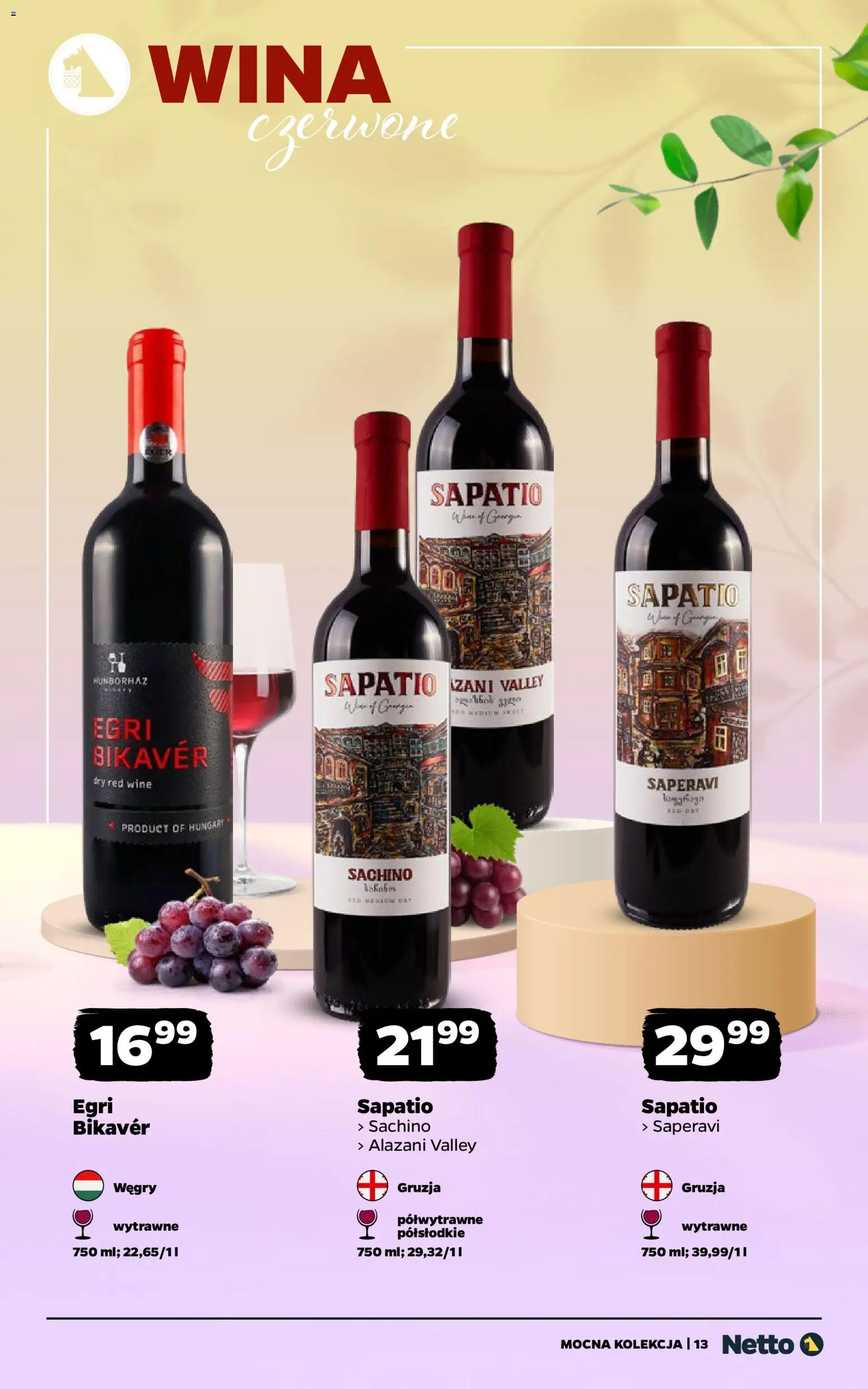 Netto gazetka - Wina od 08.06.2026 | Strona: 13 | Produkty: Alazani Valley