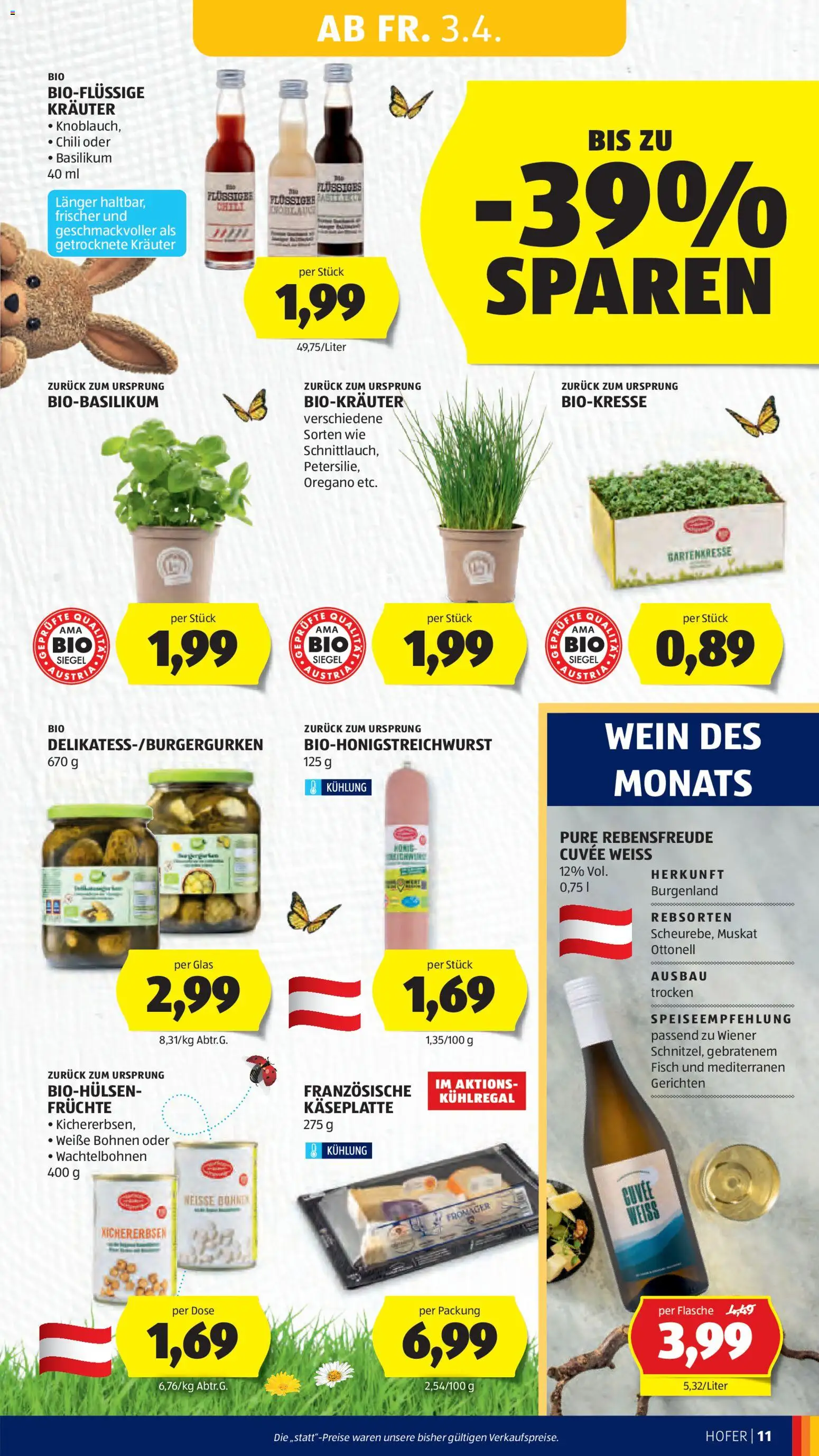 Hofer Flugblatt gültig ab 01.04.2026 | Seite: 13 | Produkte: Chili, Wein, Fisch